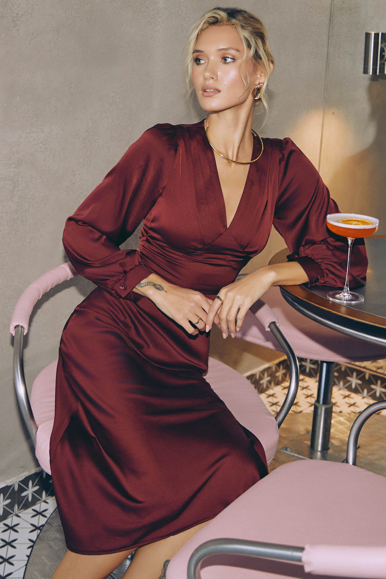 Картинка Сукня бордова