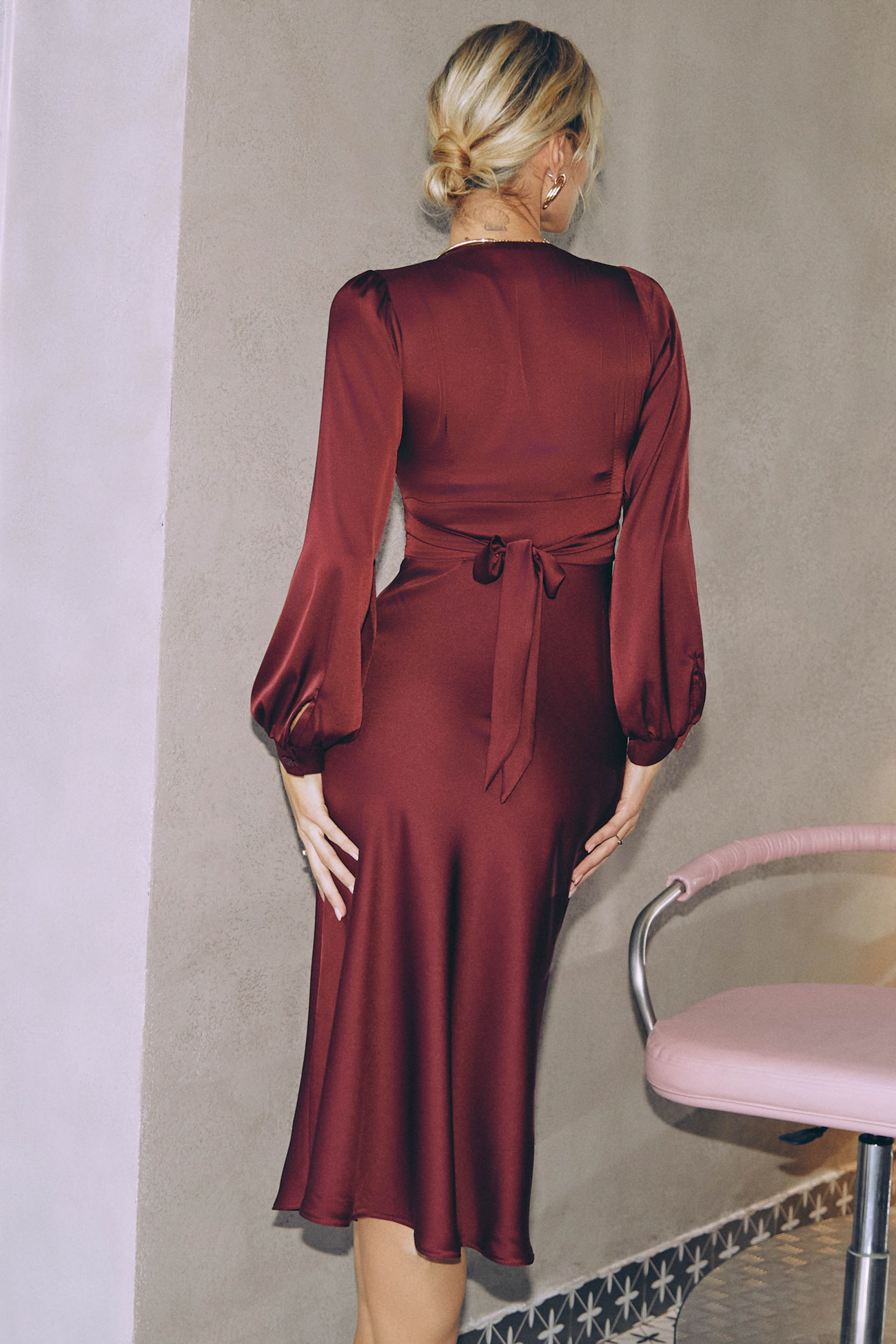 Картинка Сукня бордова