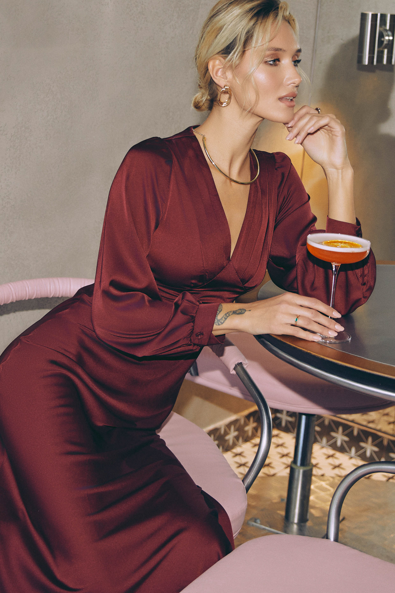 Картинка Сукня бордова