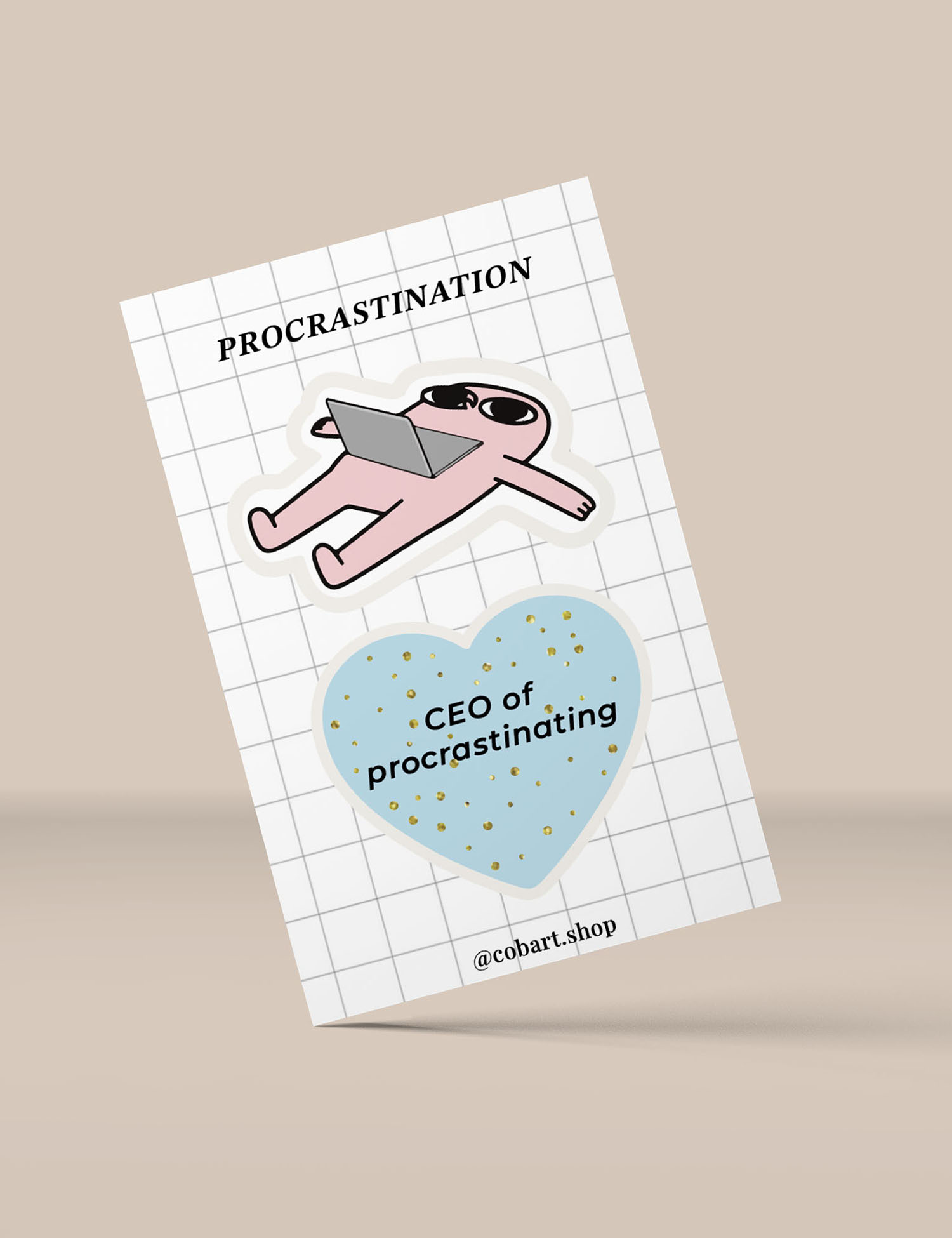 Картинка Об'ємні стікери"Procastinator"
