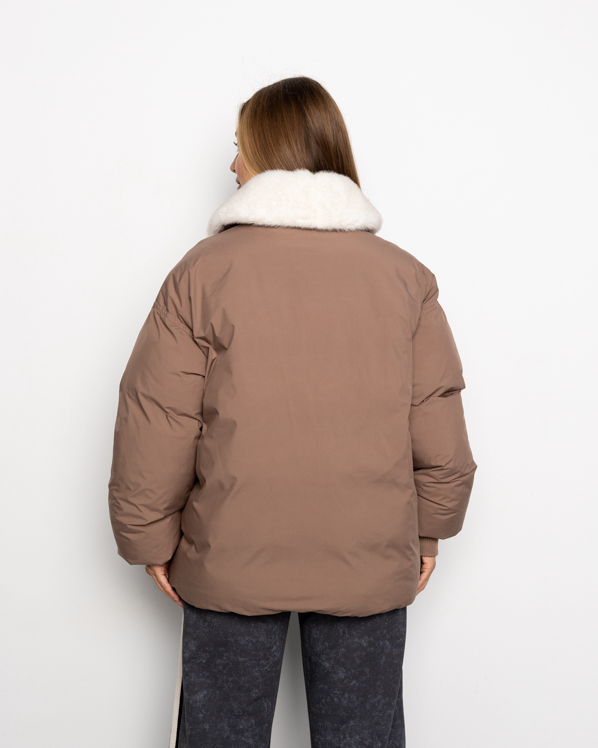 Картинка Пуховик світло-коричневий