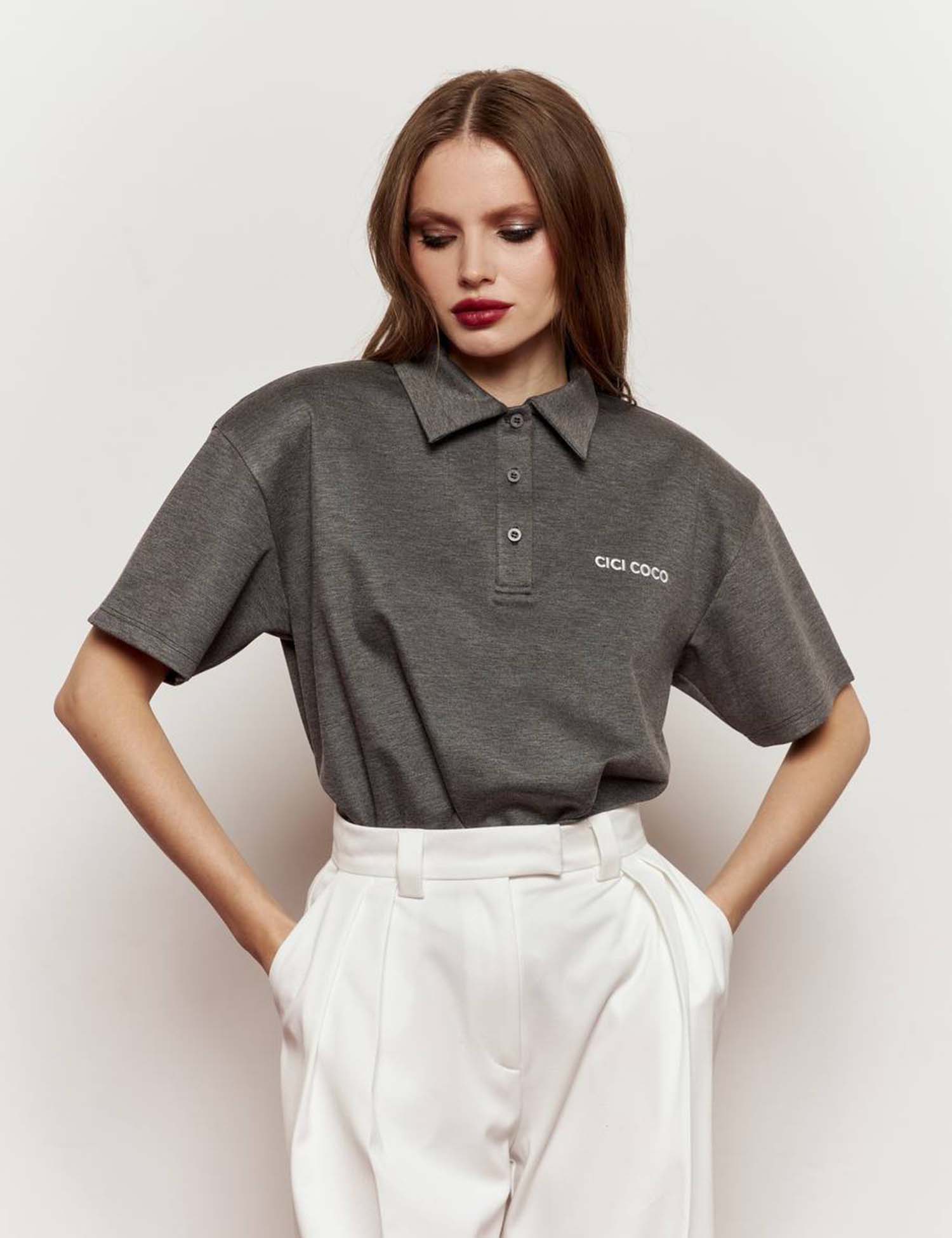 Картинка Поло темно-сіре