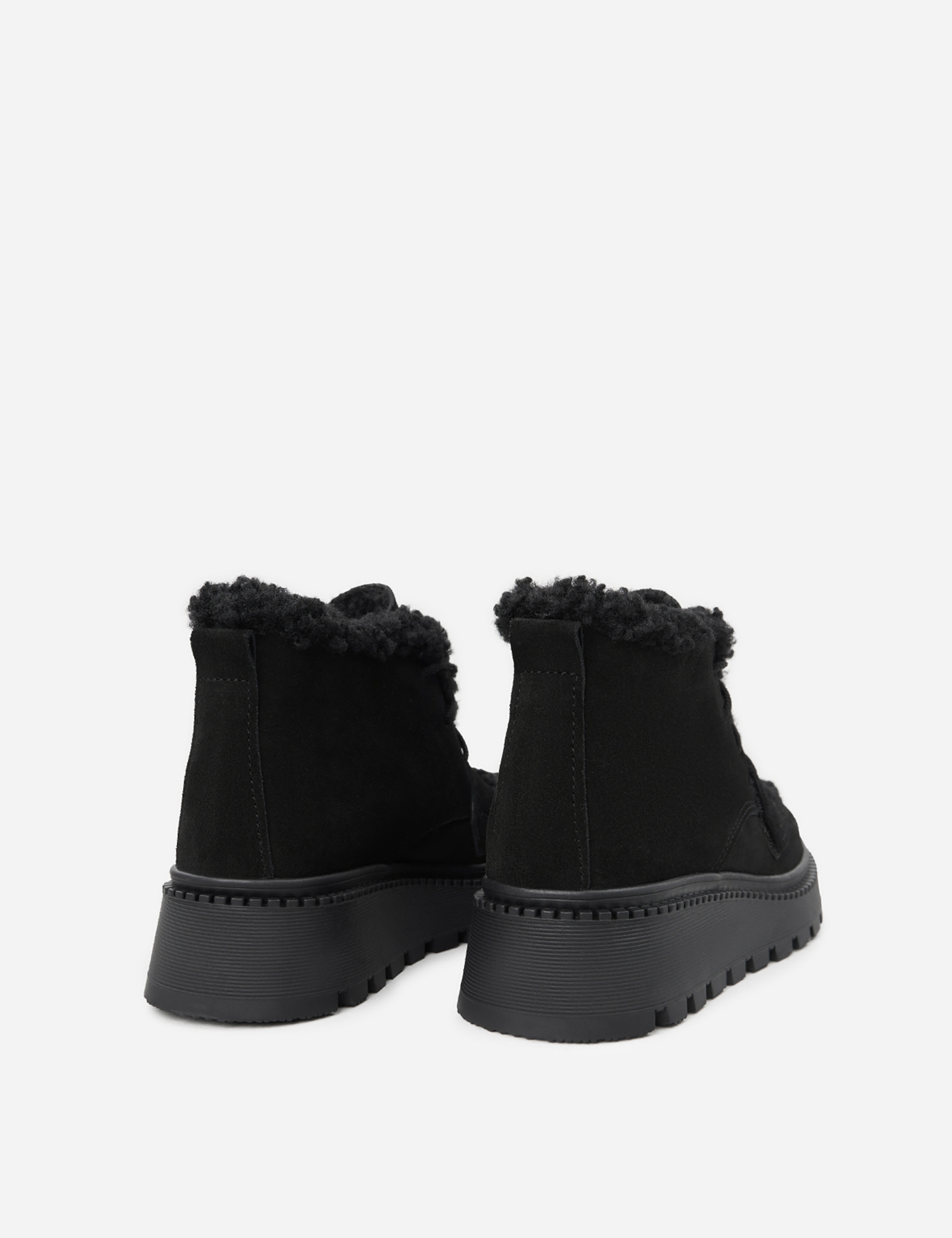 Картинка Черевики чорні замшеві