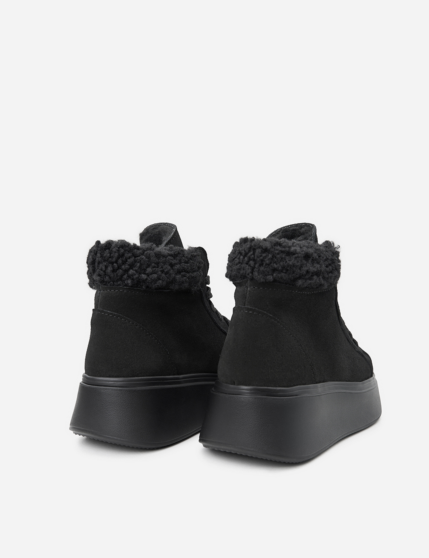 Картинка Черевики чорні замшеві