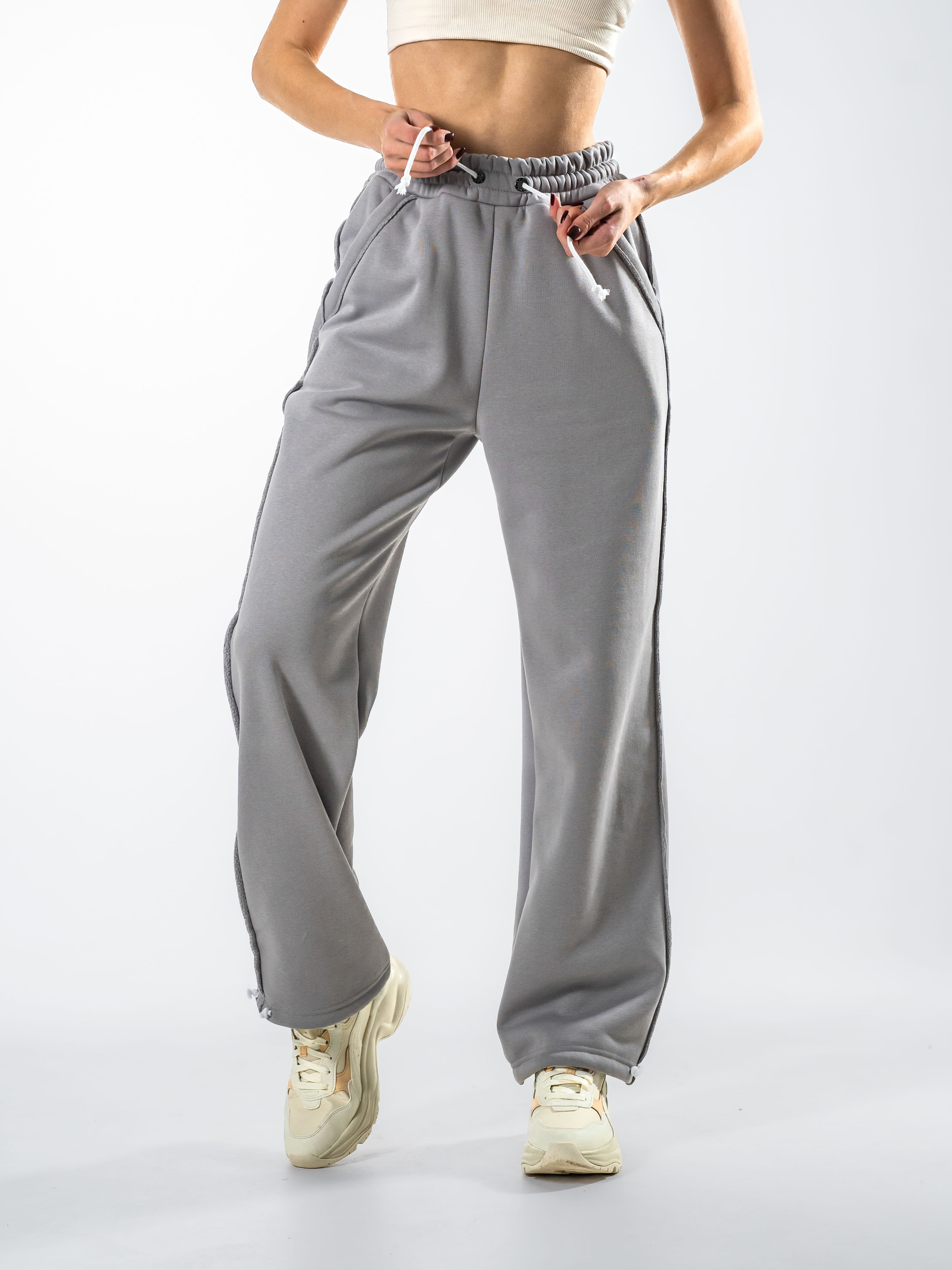 Картинка Штани світло-сірі