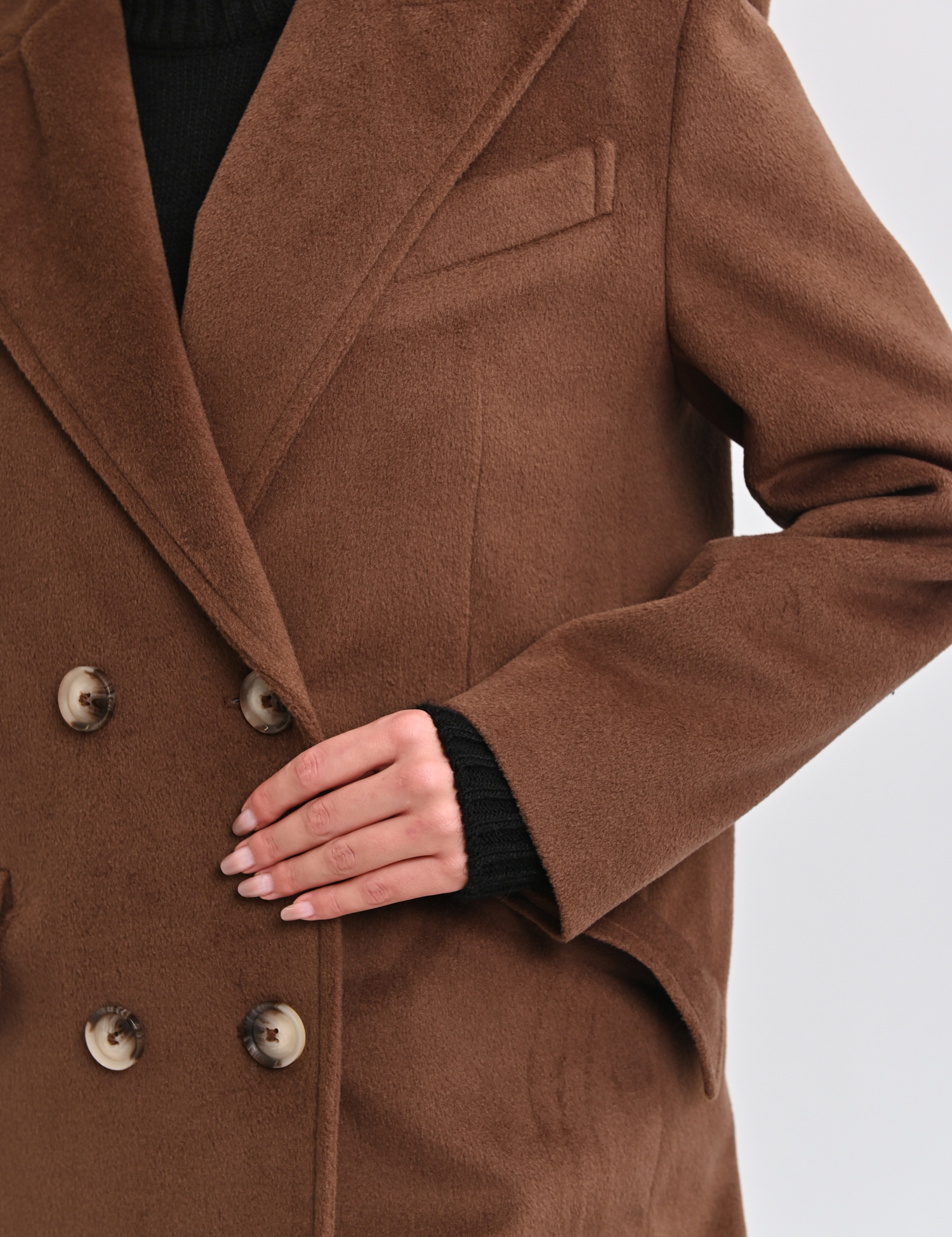 Картинка Пальто коричневе