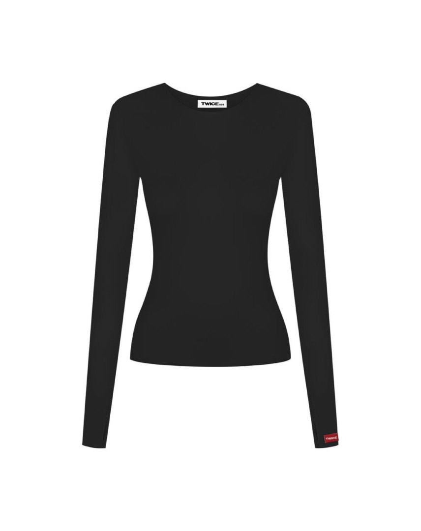 Картинка Лонгслів чорний