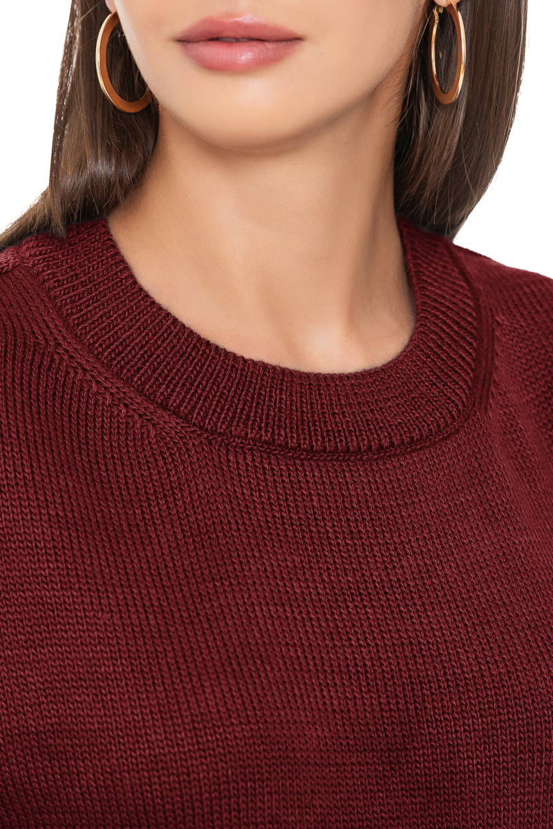 Картинка Светр бордовий