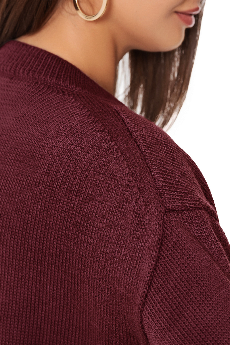 Картинка Светр бордовий
