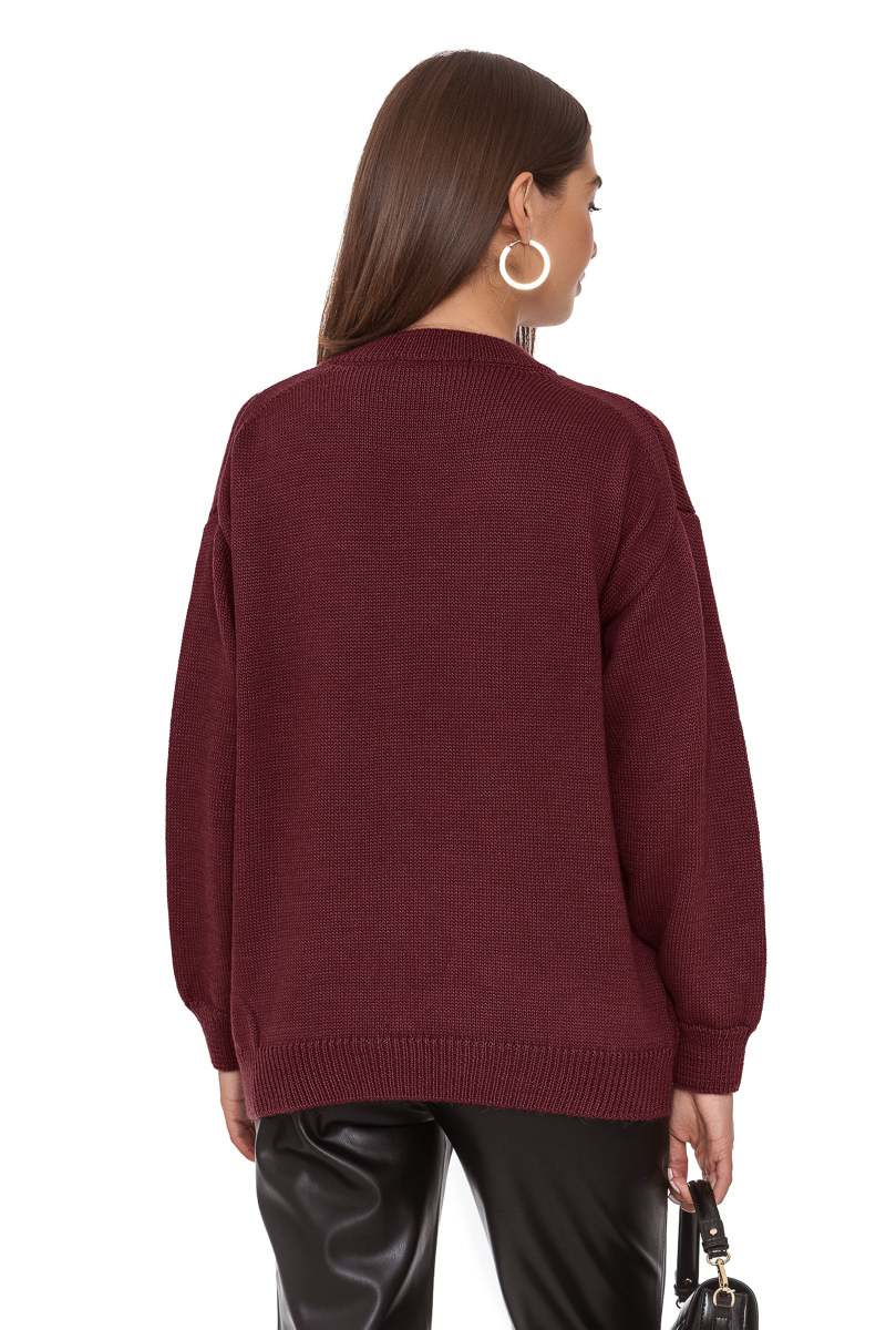Картинка Светр бордовий