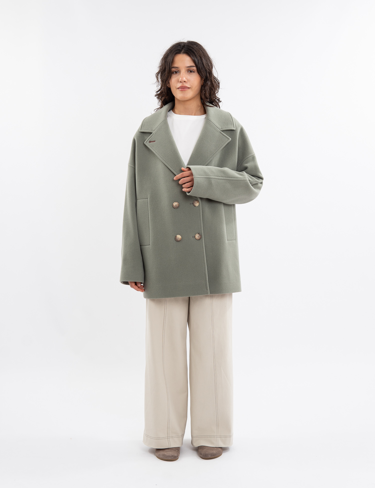 Картинка Пальто світло-зелене