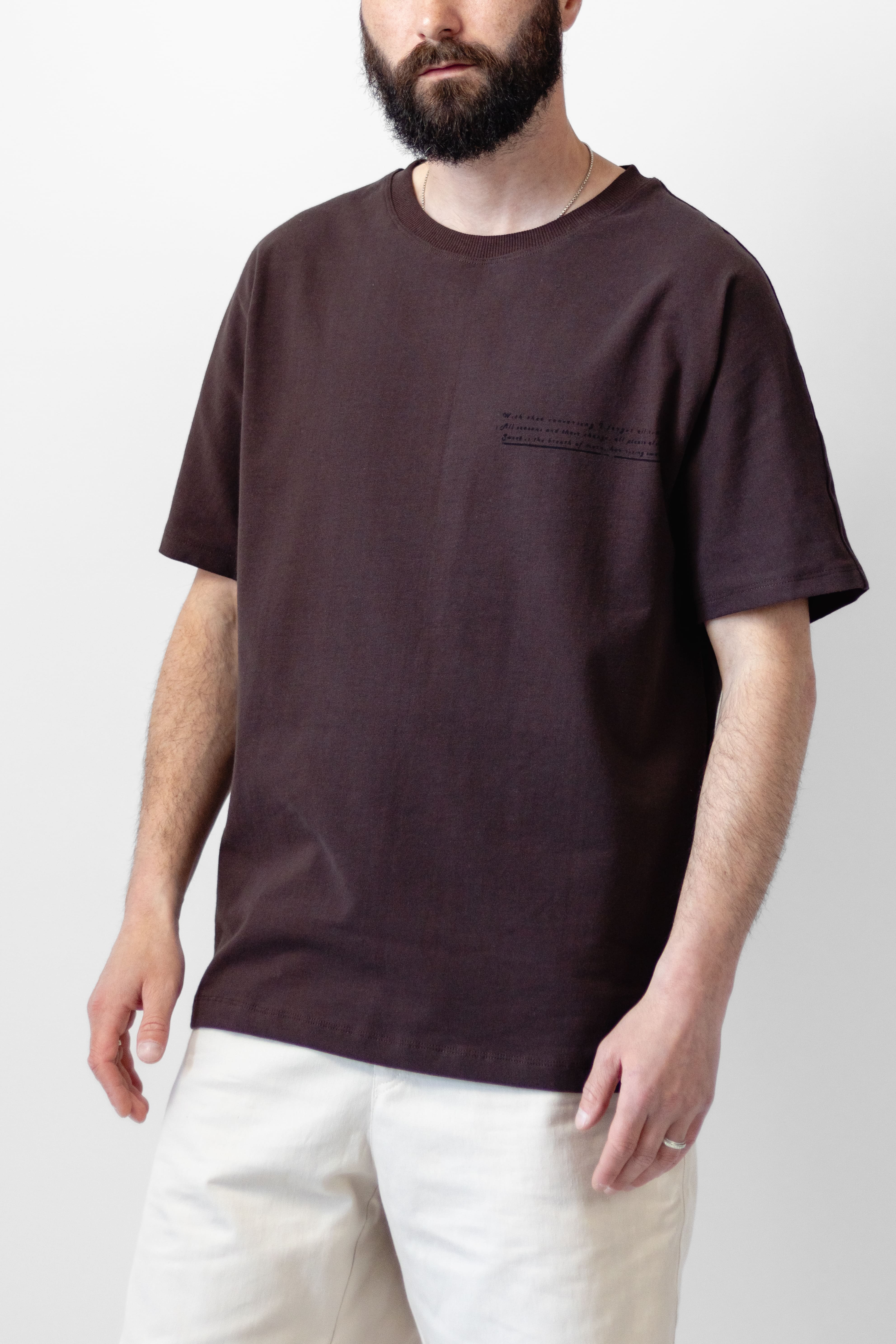 Картинка Футболка темно-коричнева