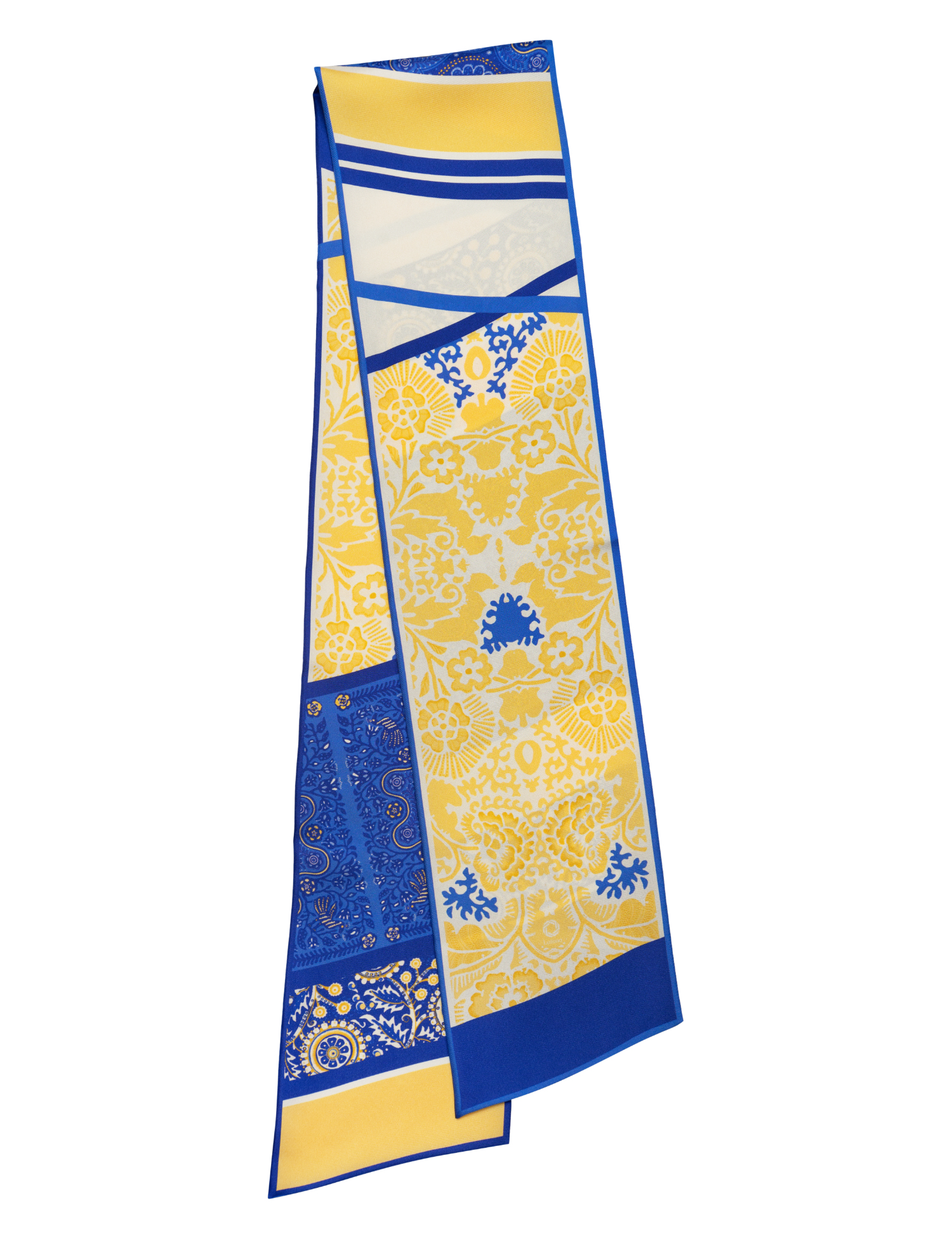 Картинка Шовковий шарф "Культурна спадщита. Вибійка" Sunflower, 15х140 см