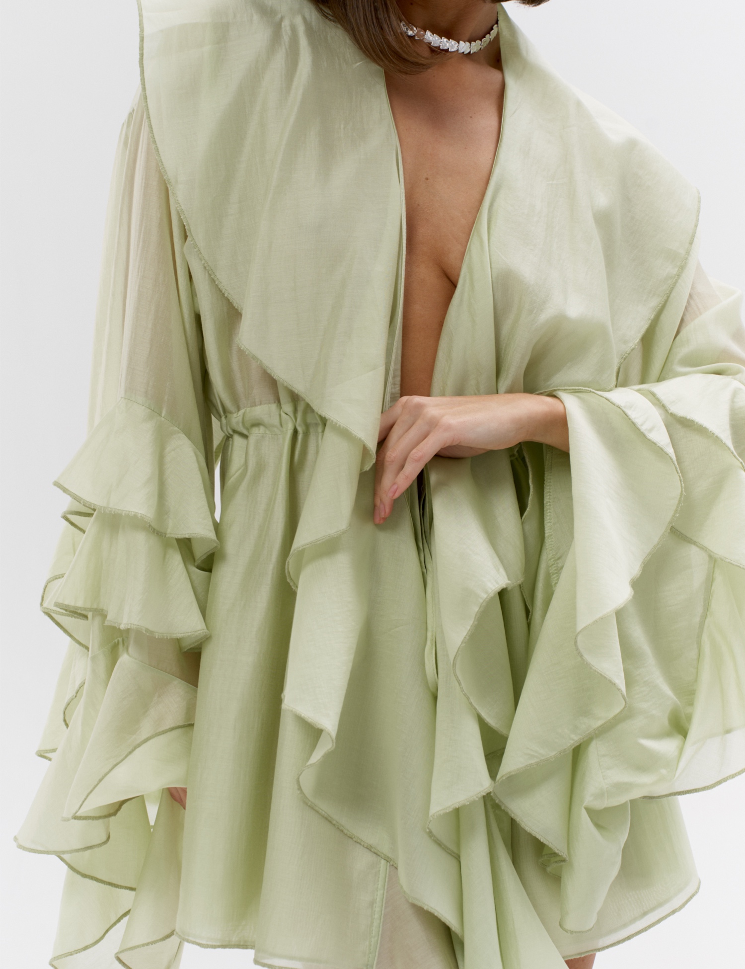 Картинка Сукня міні "KARINA" світло-зелена