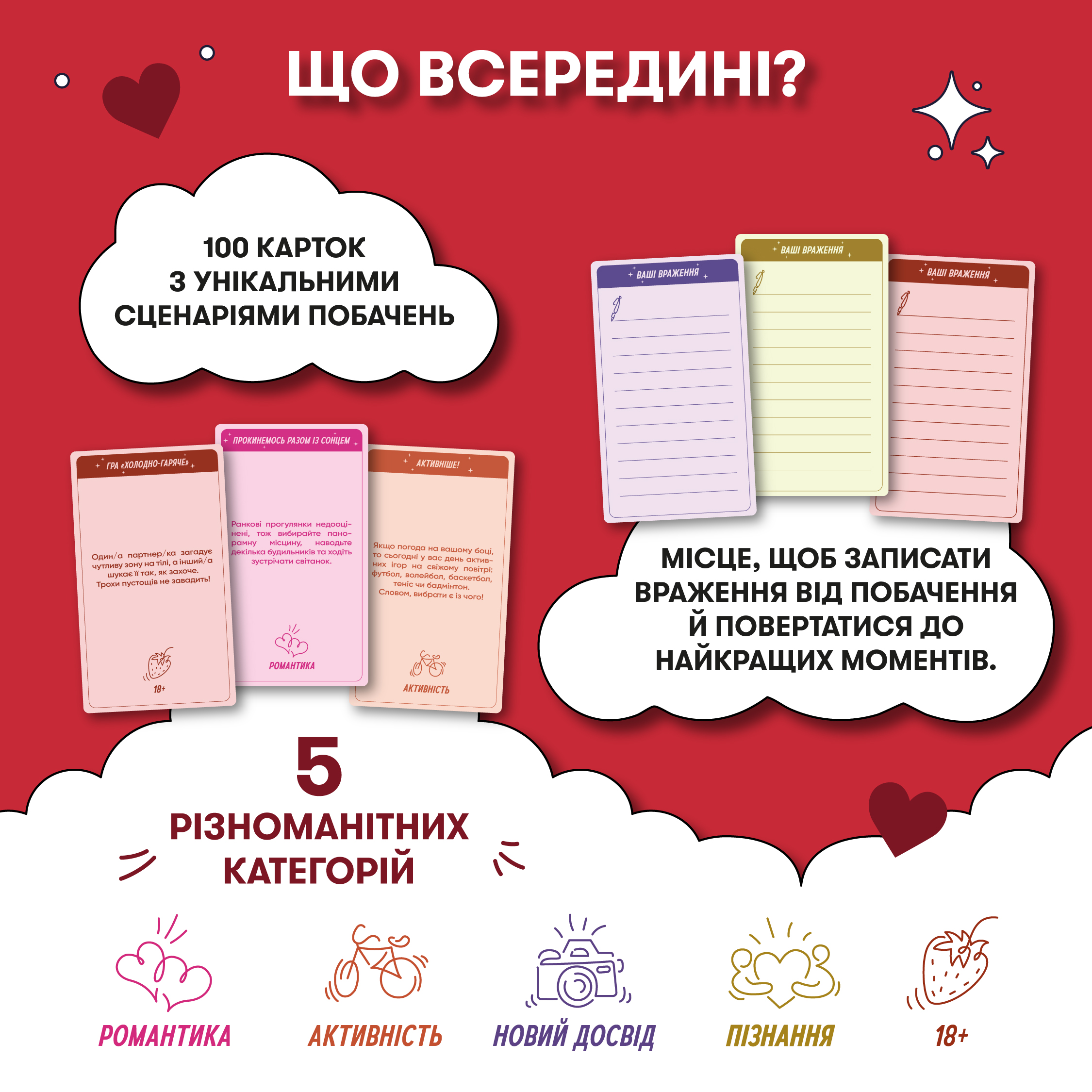 Картинка Гра для закоханих «100 неймовірних побачень»