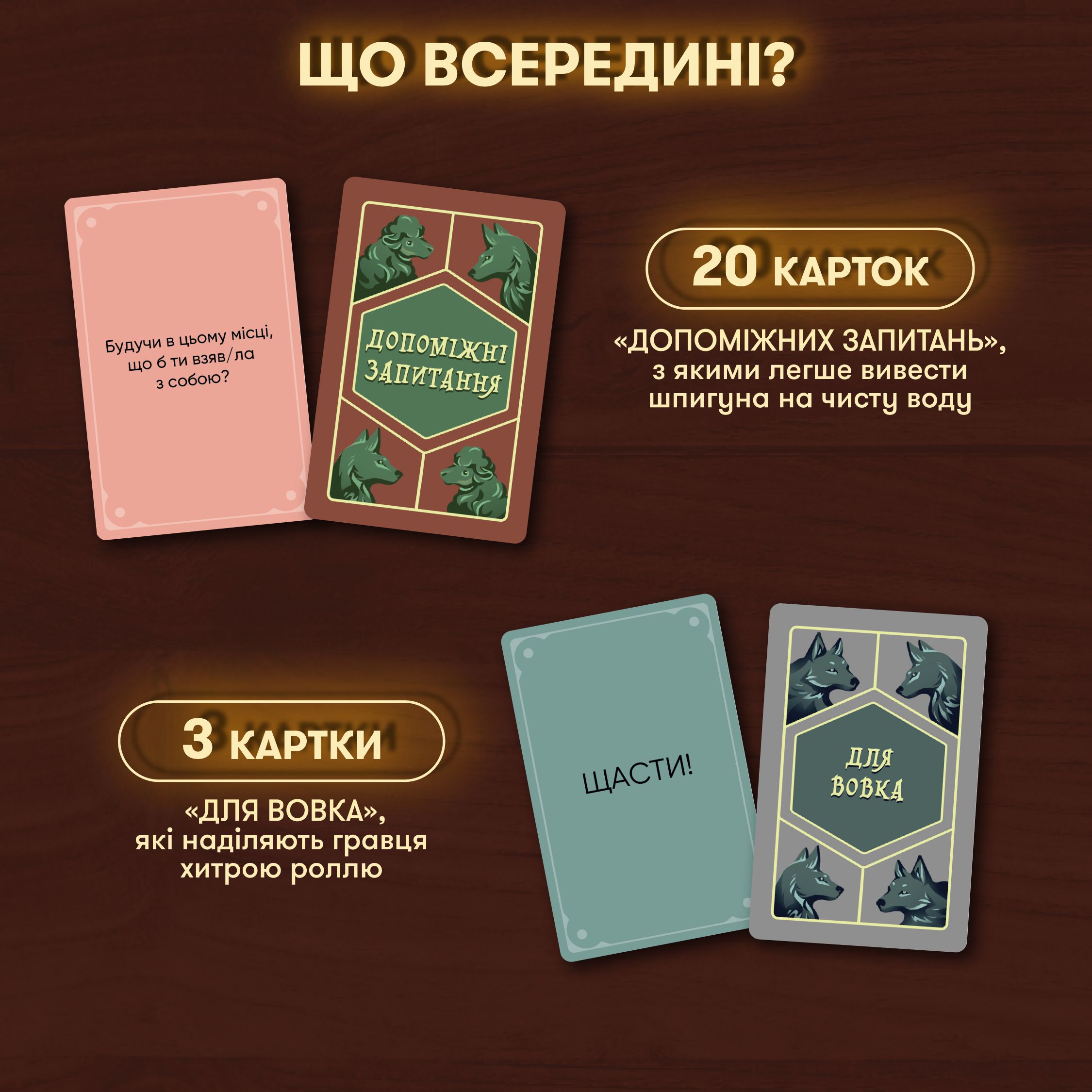 Картинка Гра для компанії «Вовк в овечій шкурі»
