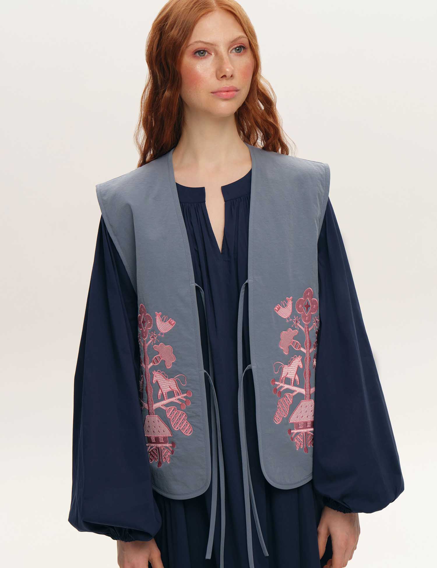 Картинка Жилет "Дерево життя" синій