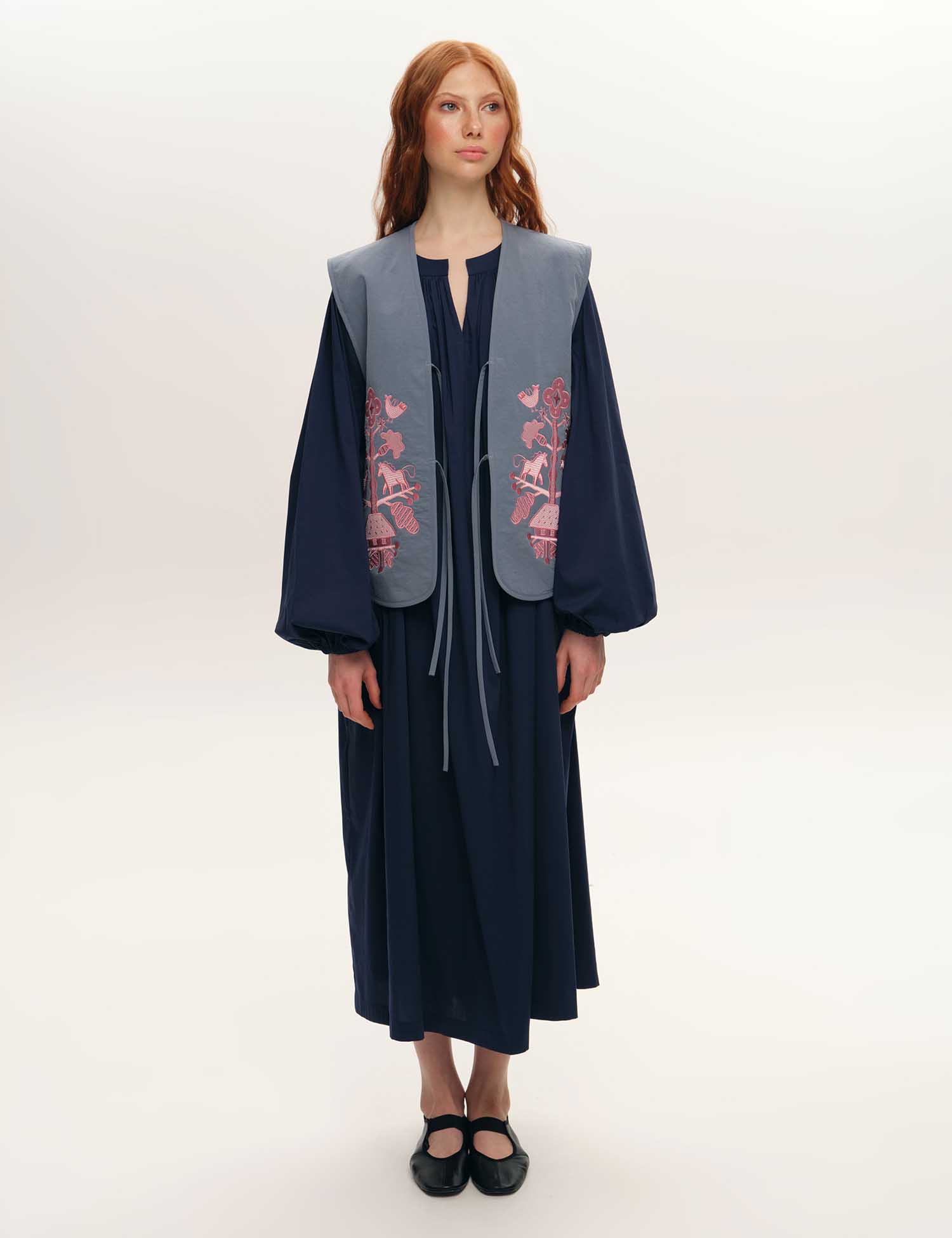 Картинка Жилет "Дерево життя" синій