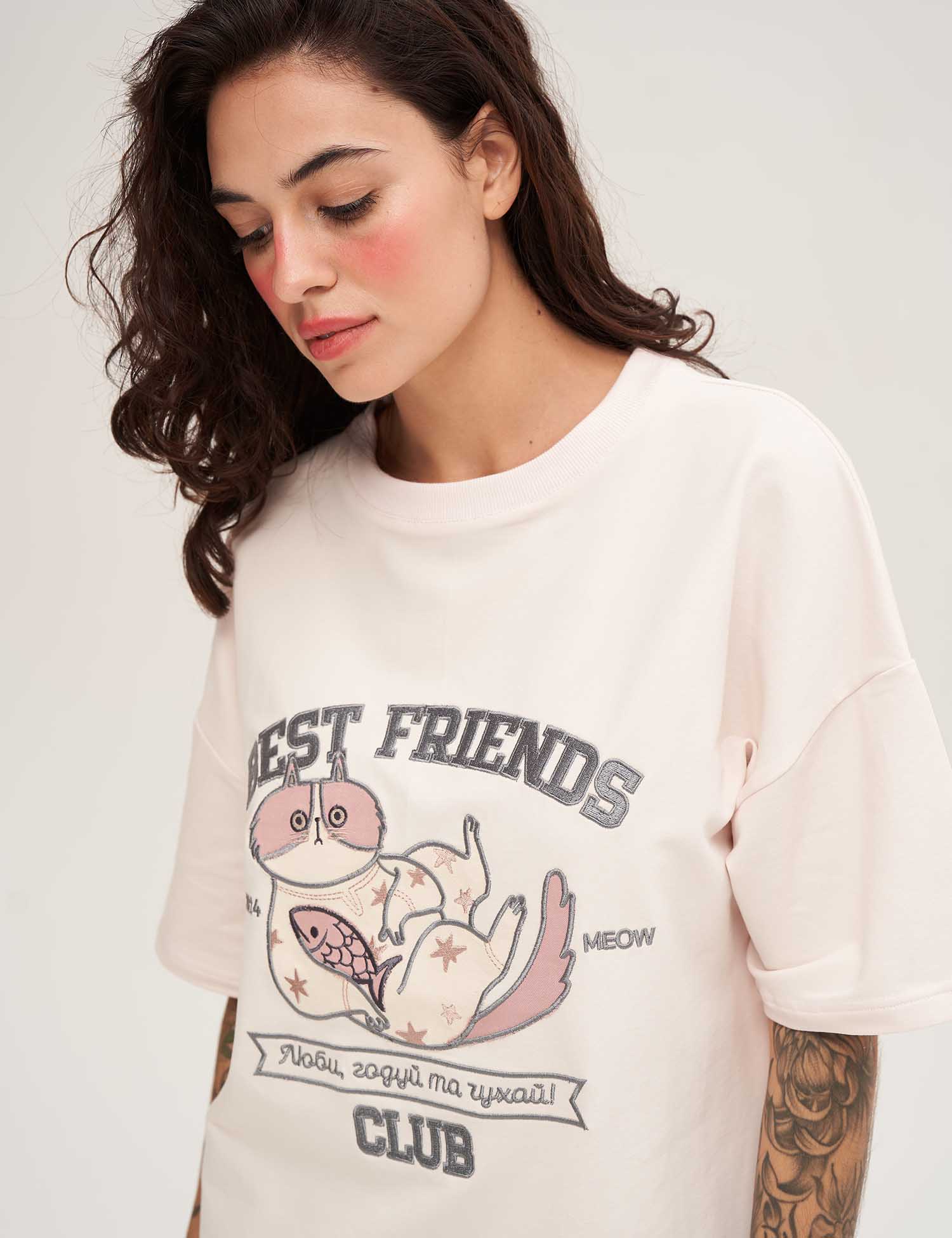 Картинка Футболка "Best Friend's Club" кіт 
