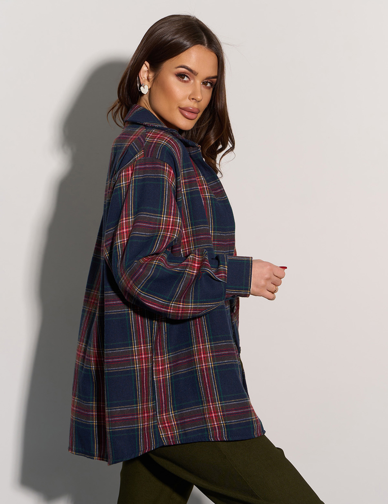 Картинка Сорочка синя картата