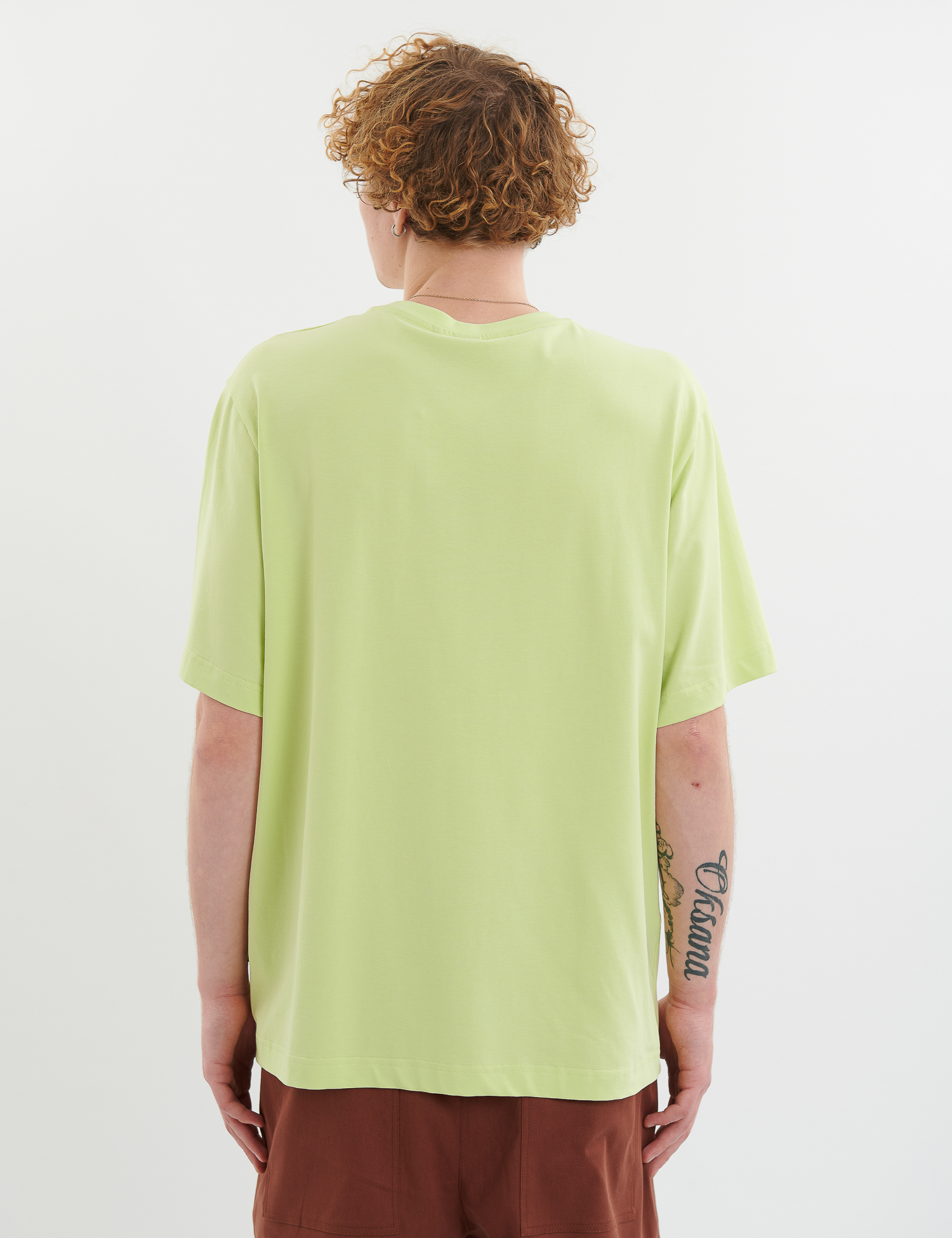 Футболка світло-зелена з принтом Картинка Футболка світло-зелена з принтом