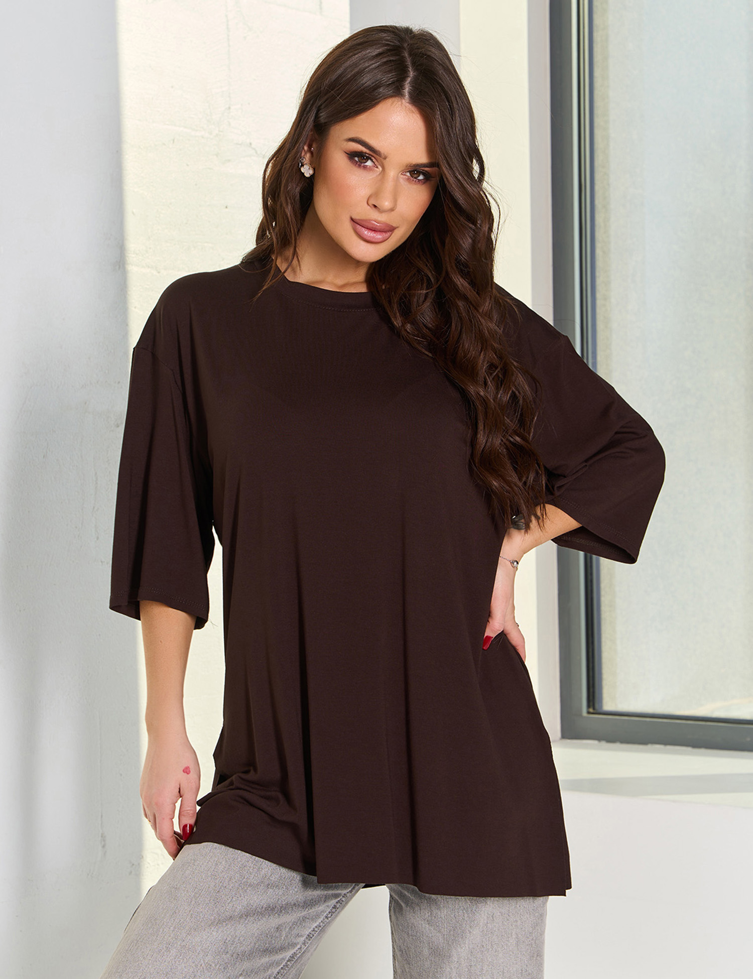 Картинка Футболка коричнева