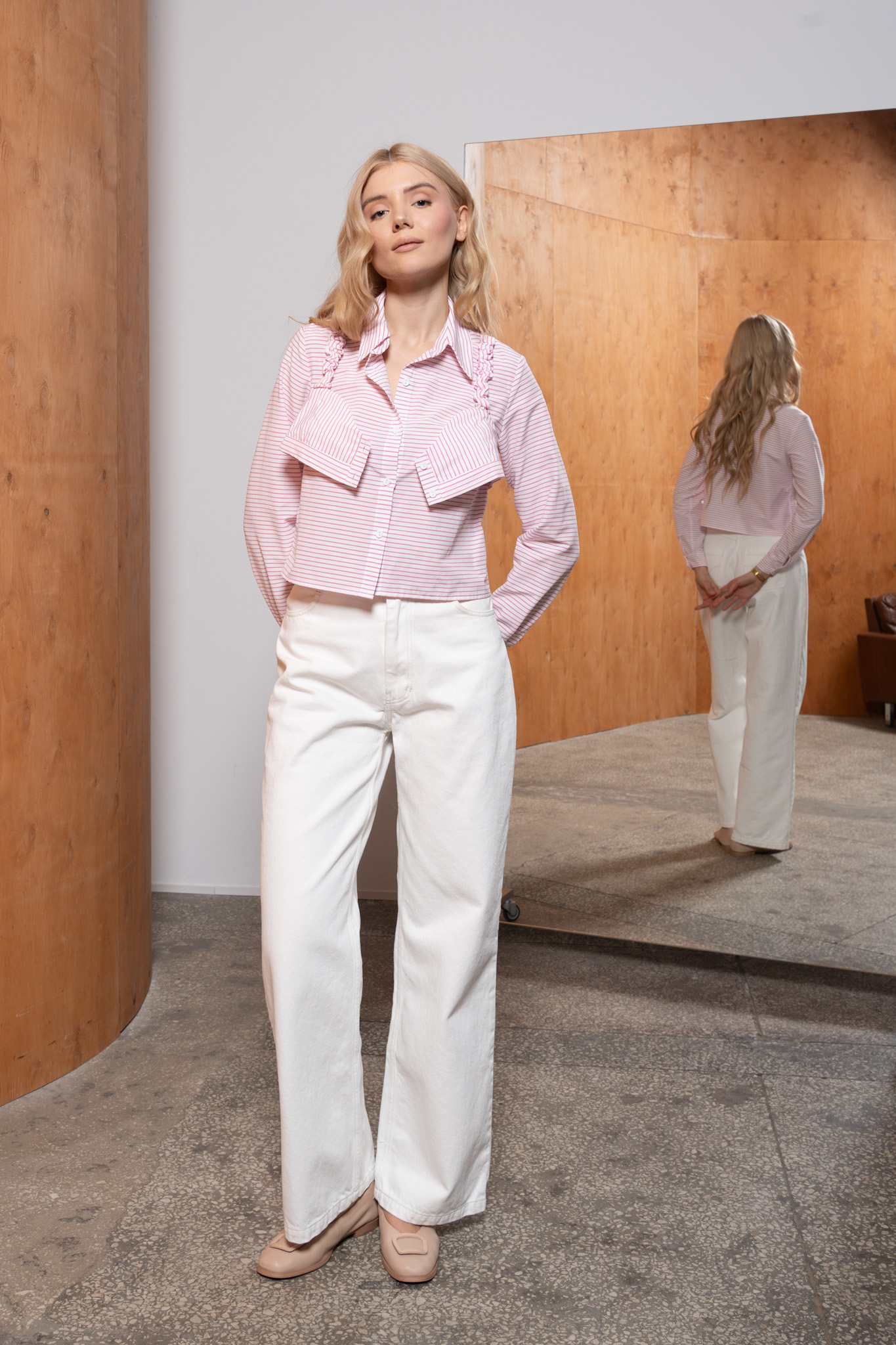 Картинка Сорочка рожева укорочена