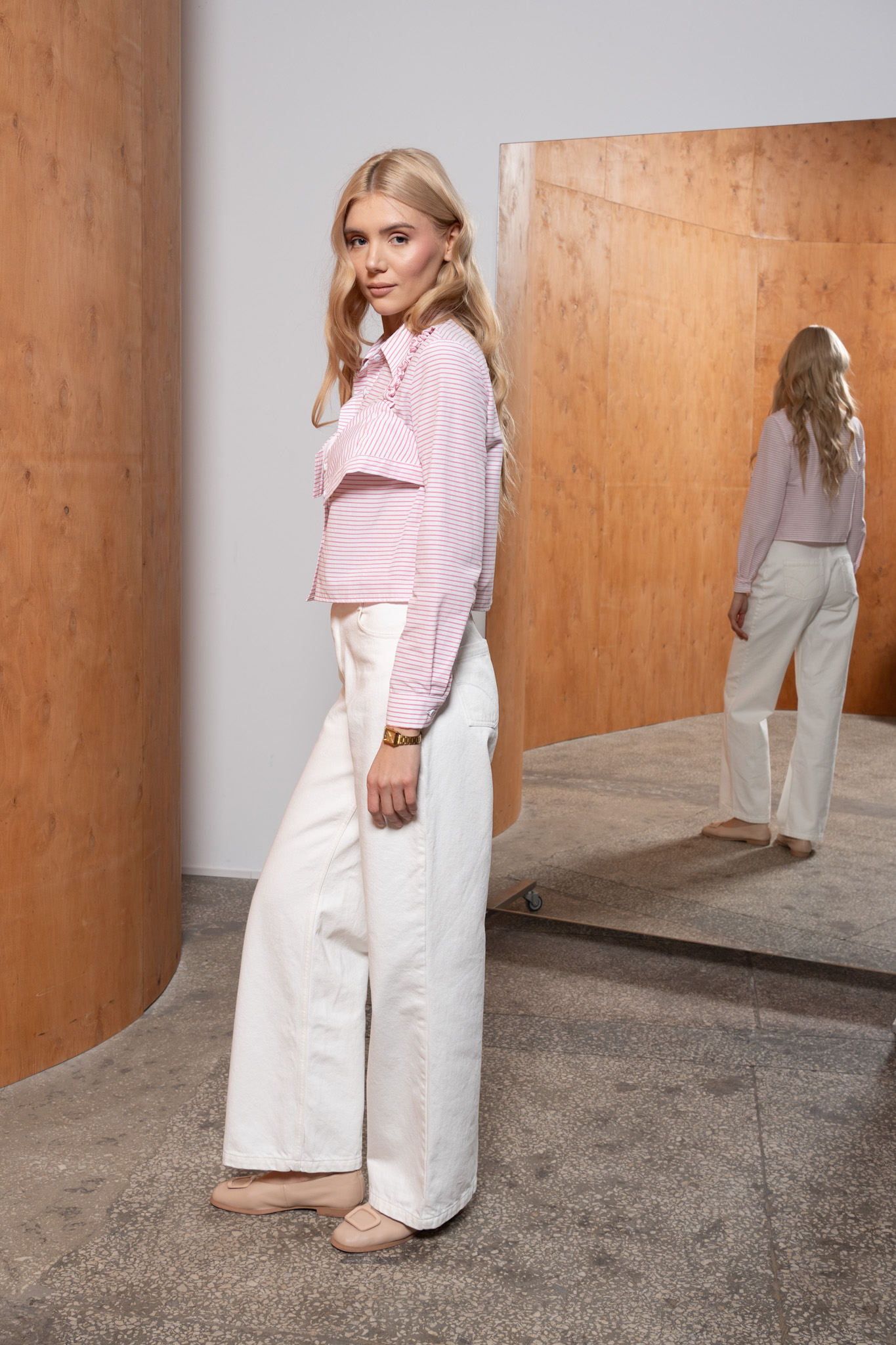 Картинка Сорочка рожева укорочена