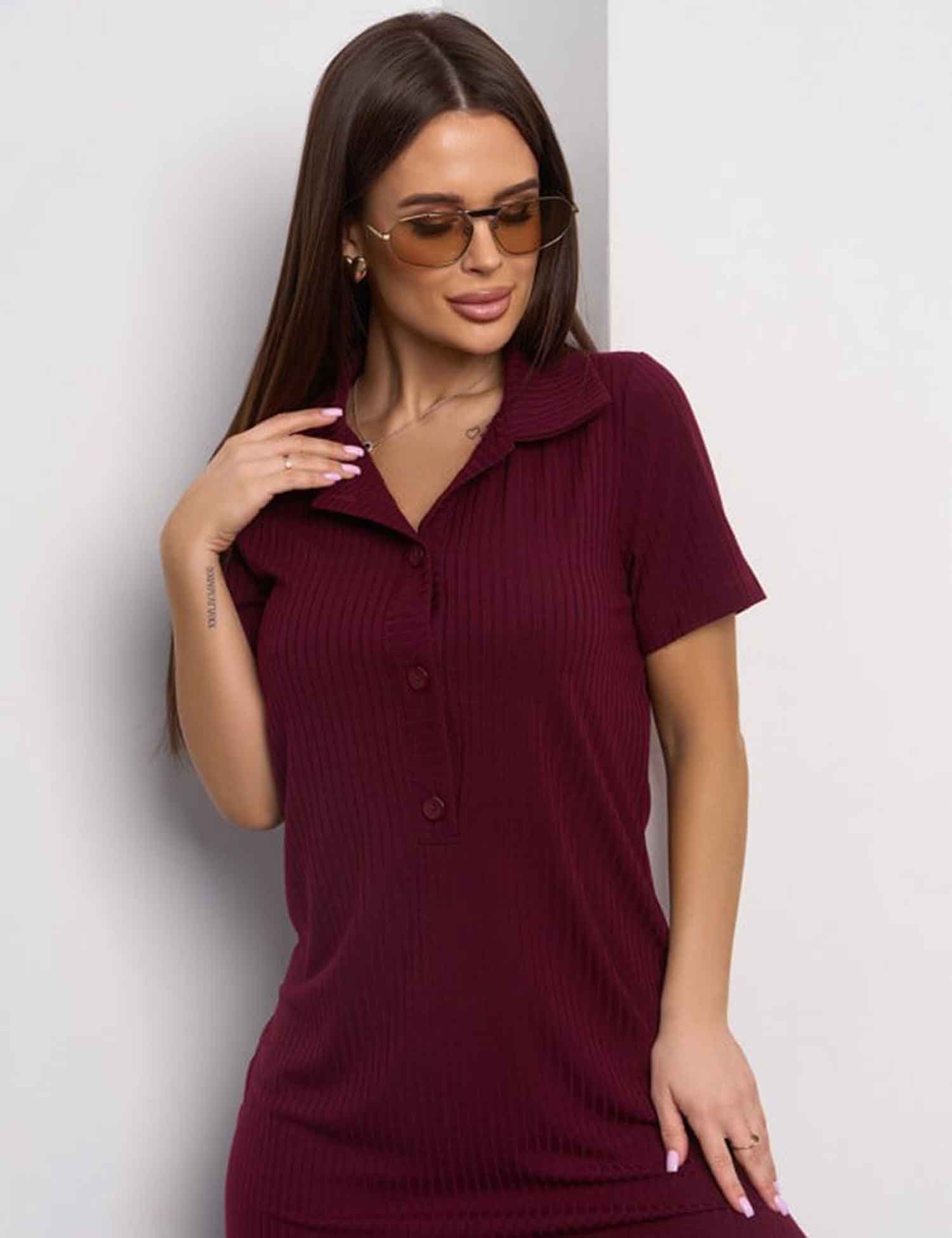 Картинка Сукня максі бордова