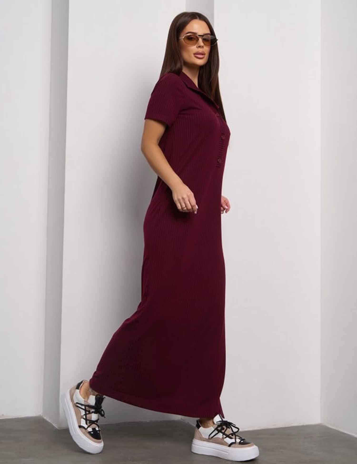 Картинка Сукня максі бордова