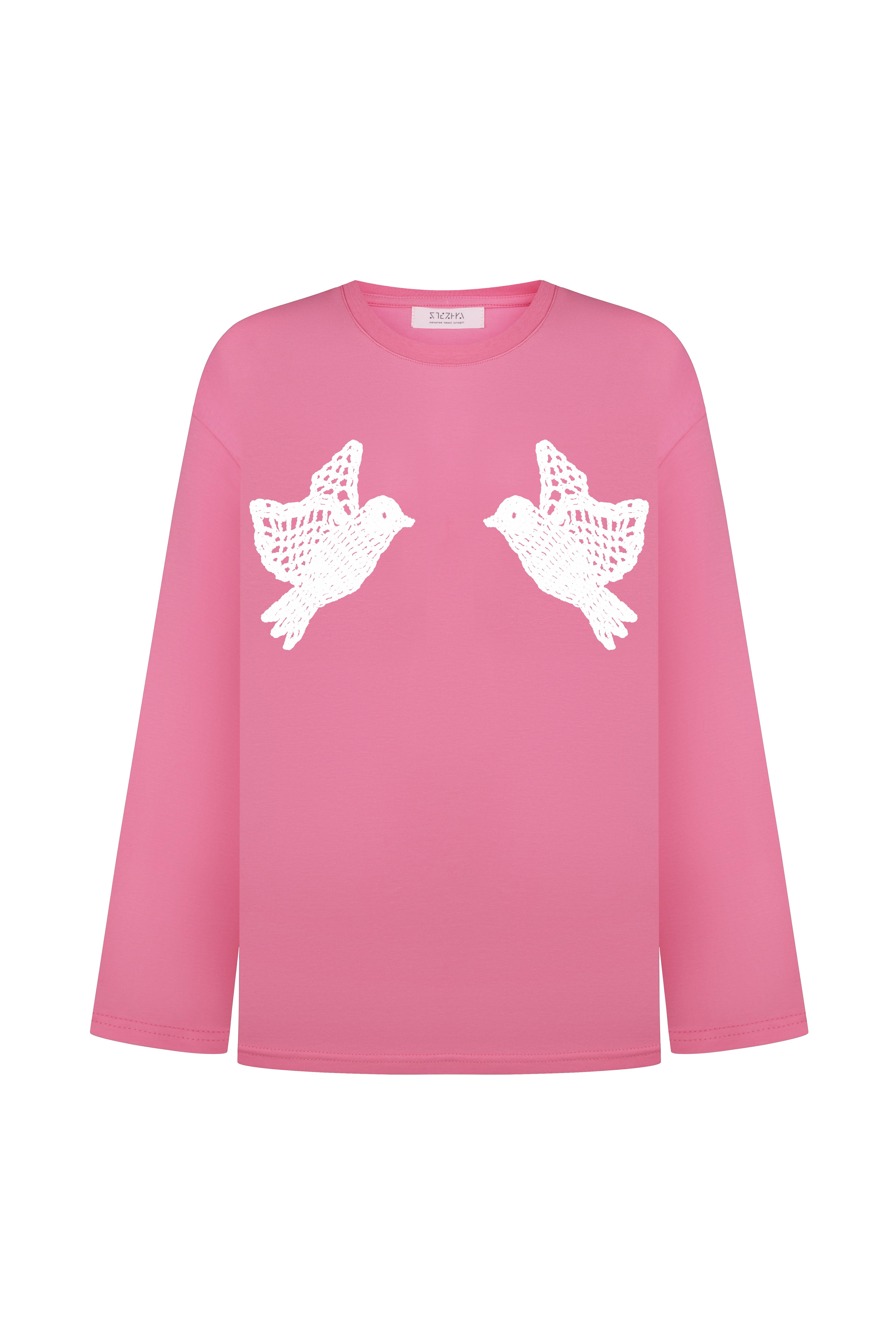 Картинка Лонгслів рожевий