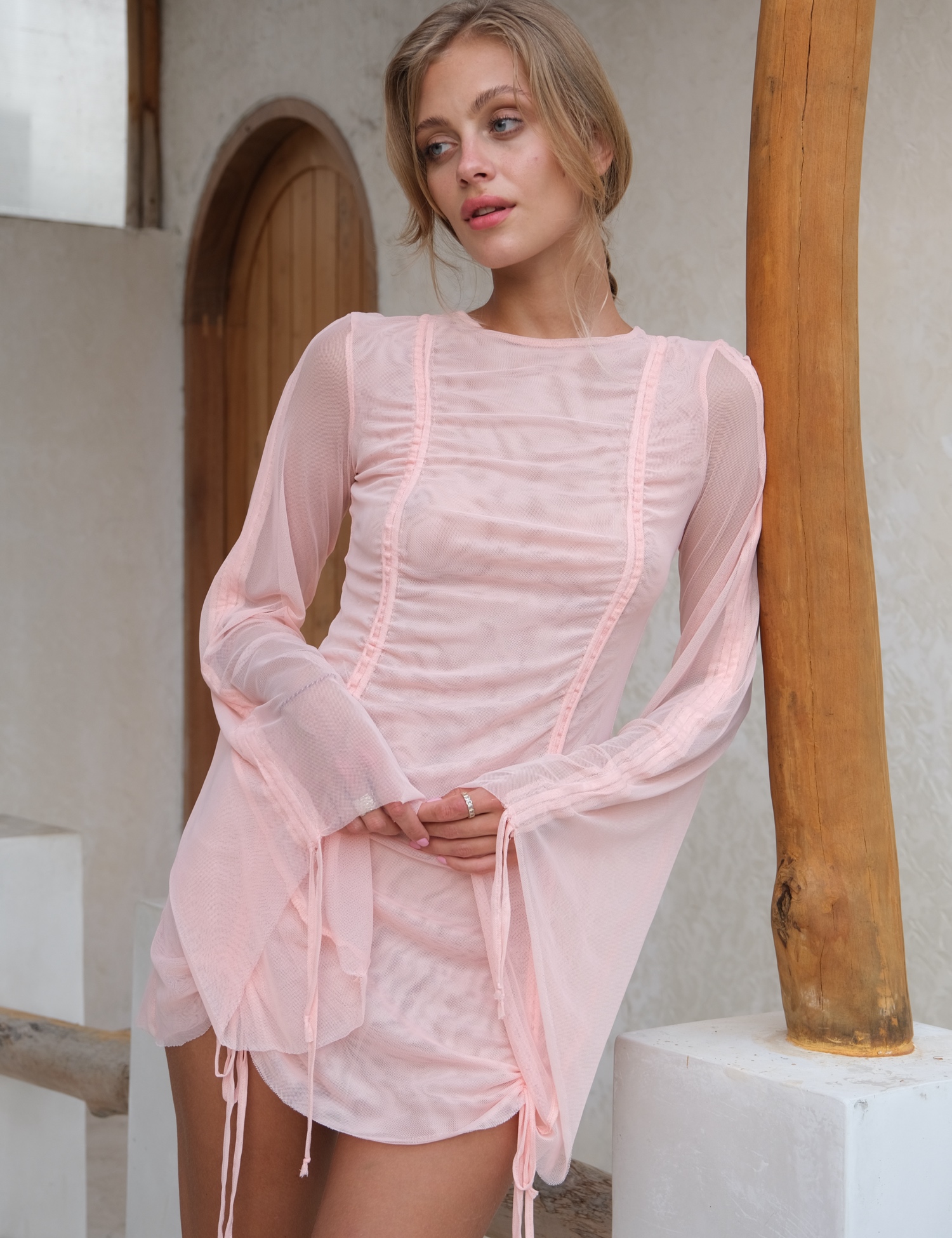 Картинка Сукня "Viktoria" міні бежева