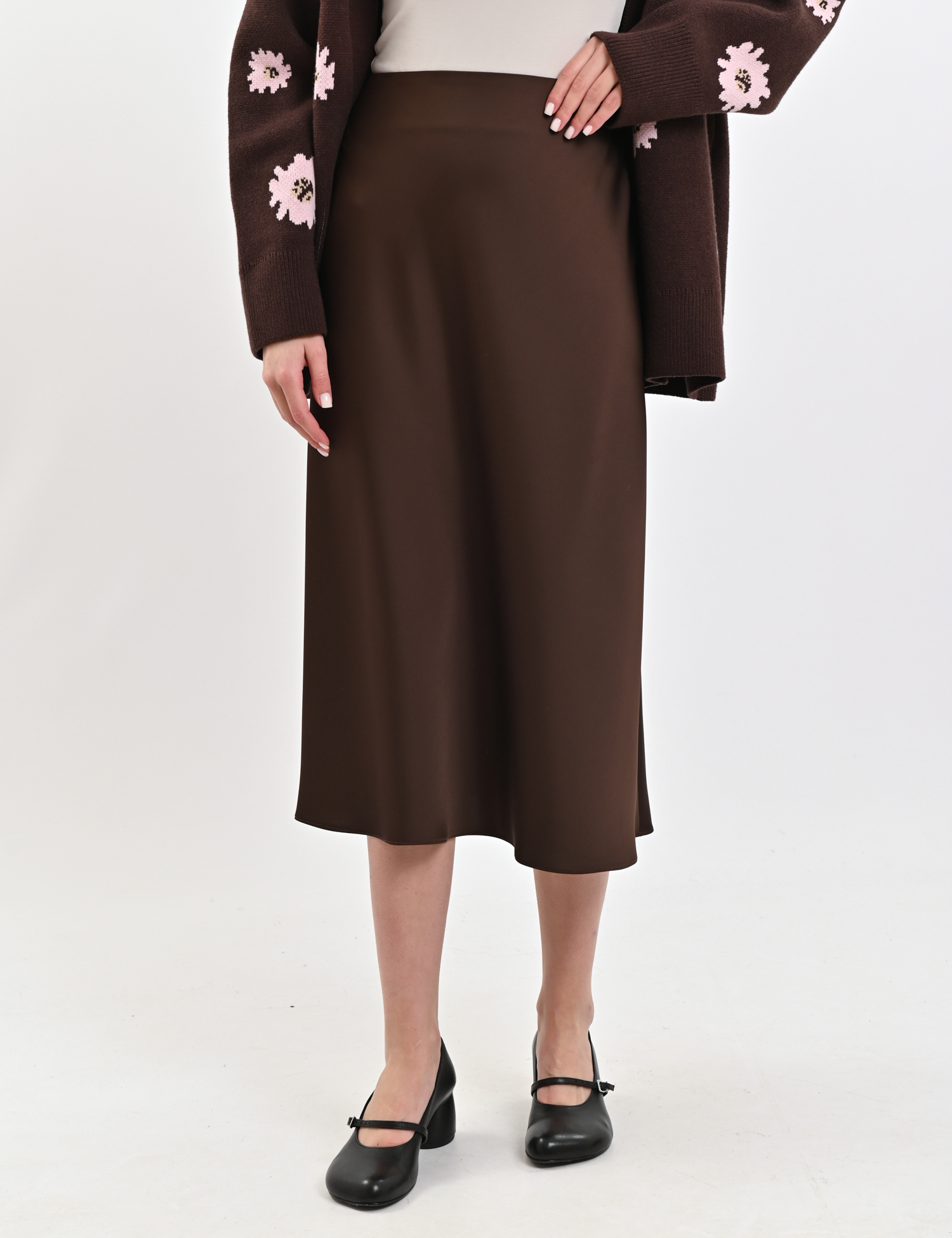 Картинка Спідниця темно-коричнева