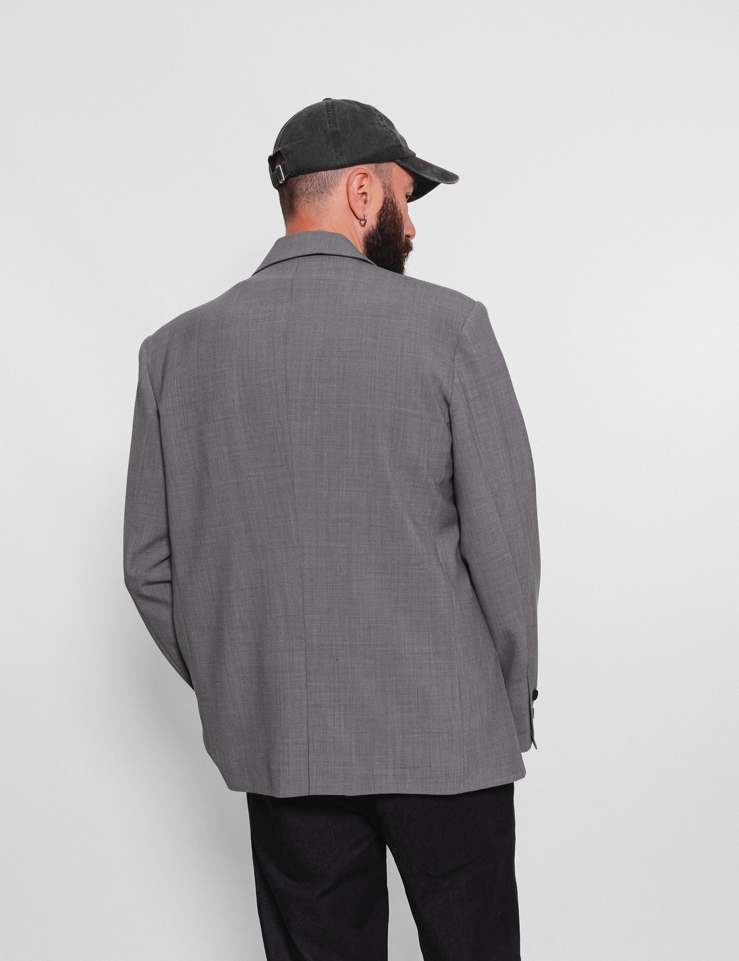 Картинка Піджак чоловічий однобортний світло-сірий