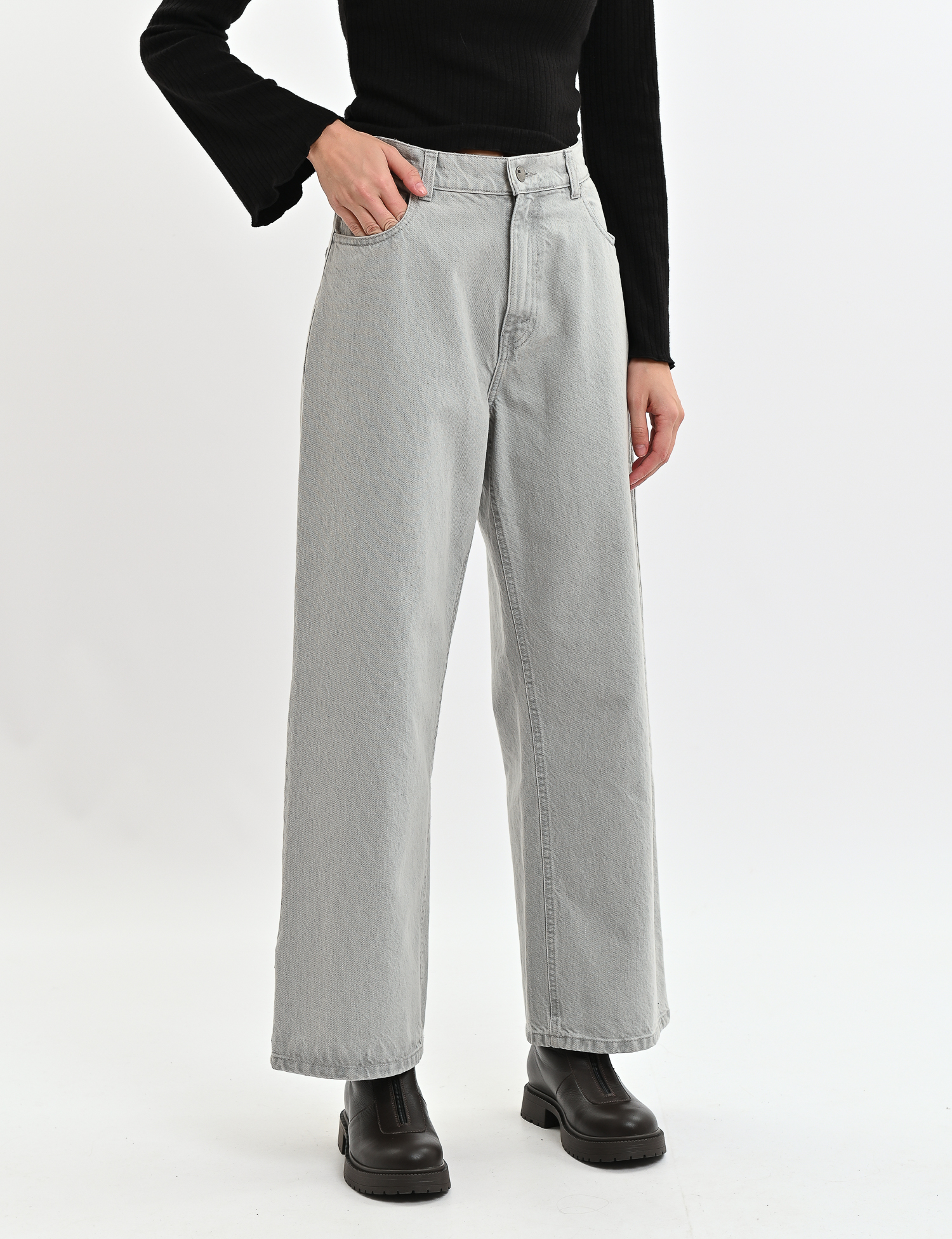 Картинка Джинси світло-сірі 