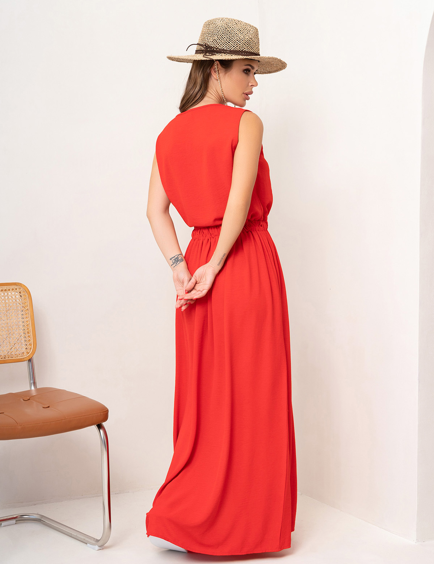 Картинка Сарафан максі червоний 