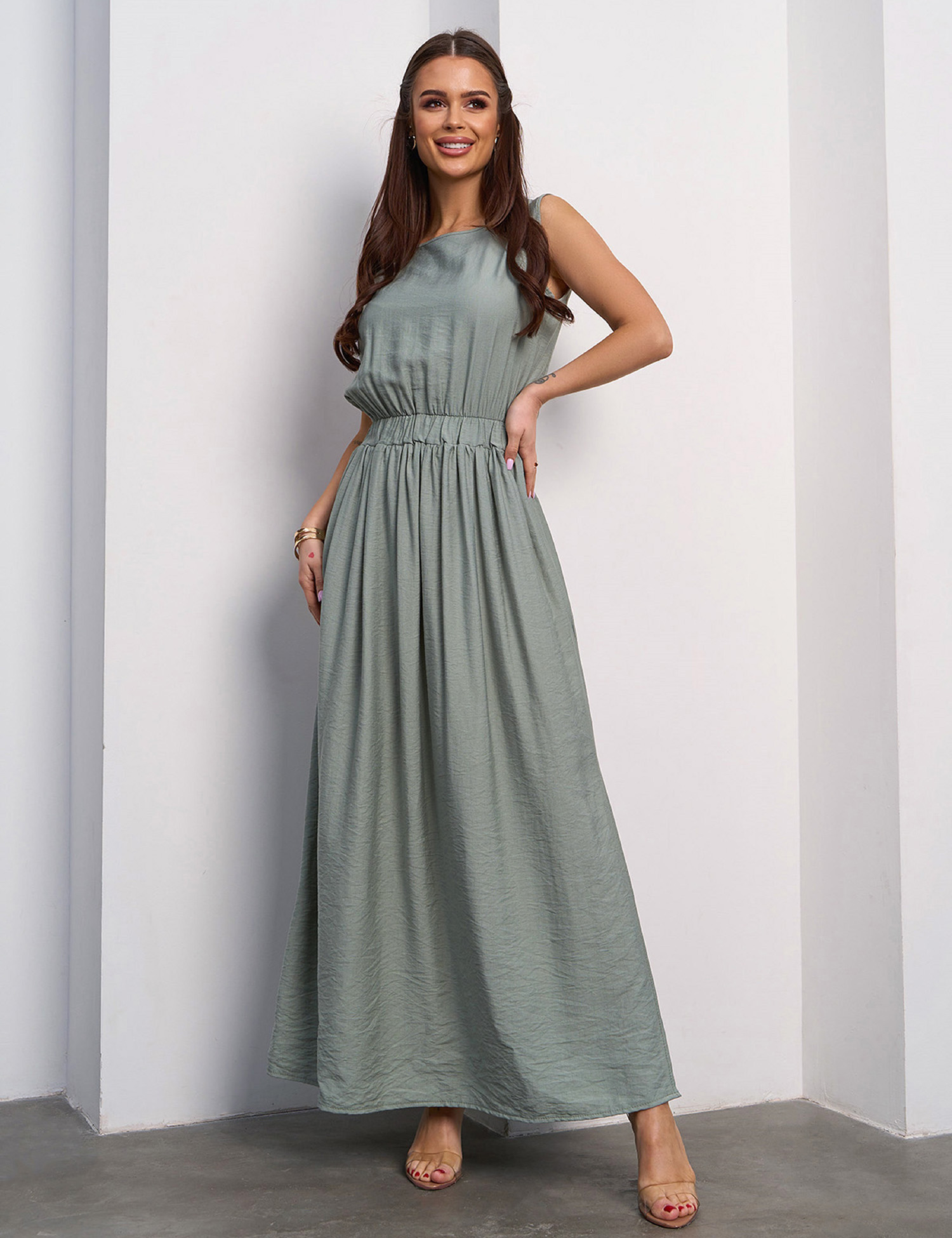 Картинка Сарафан максі світло-зелений