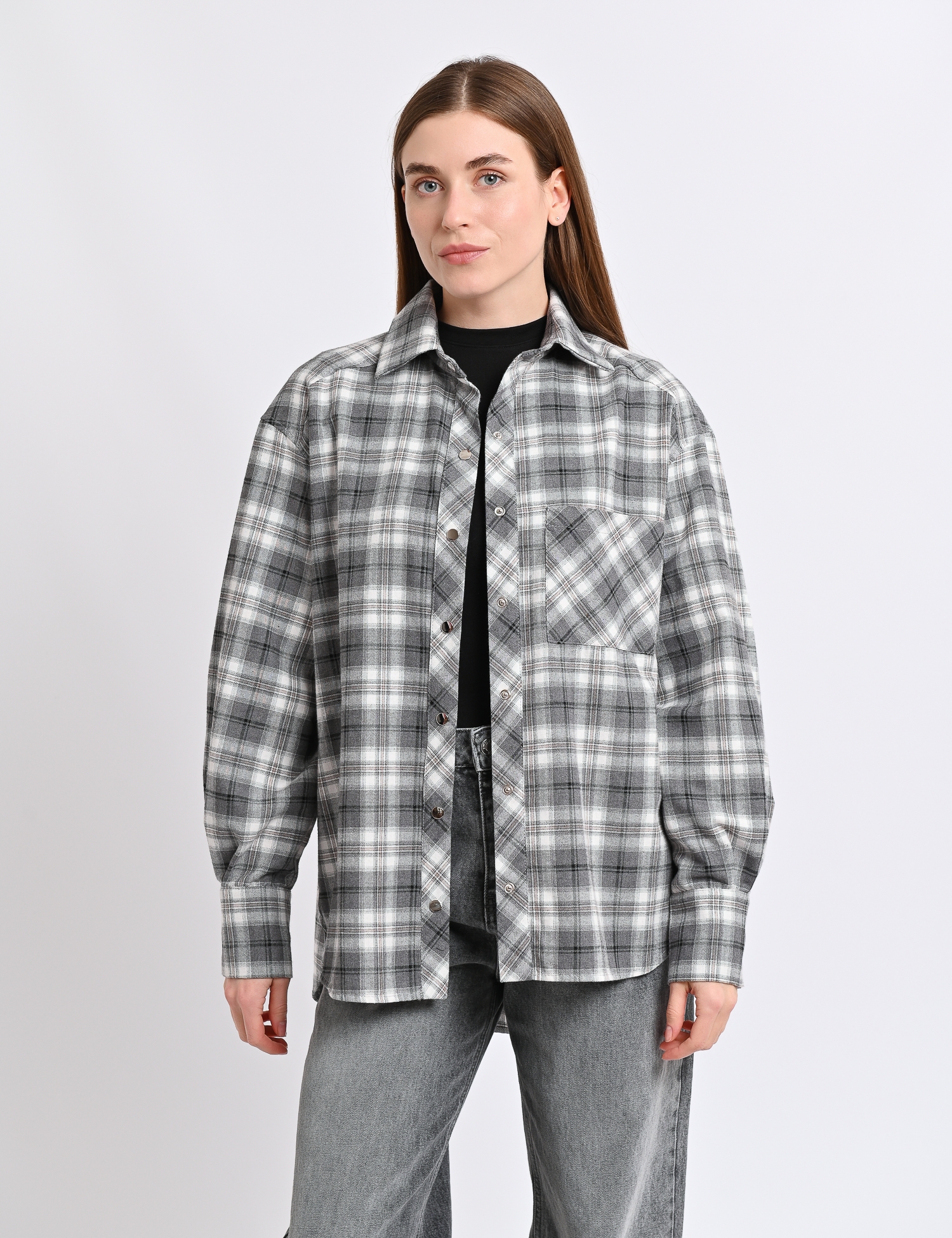 Картинка Сорочка світло-сіра