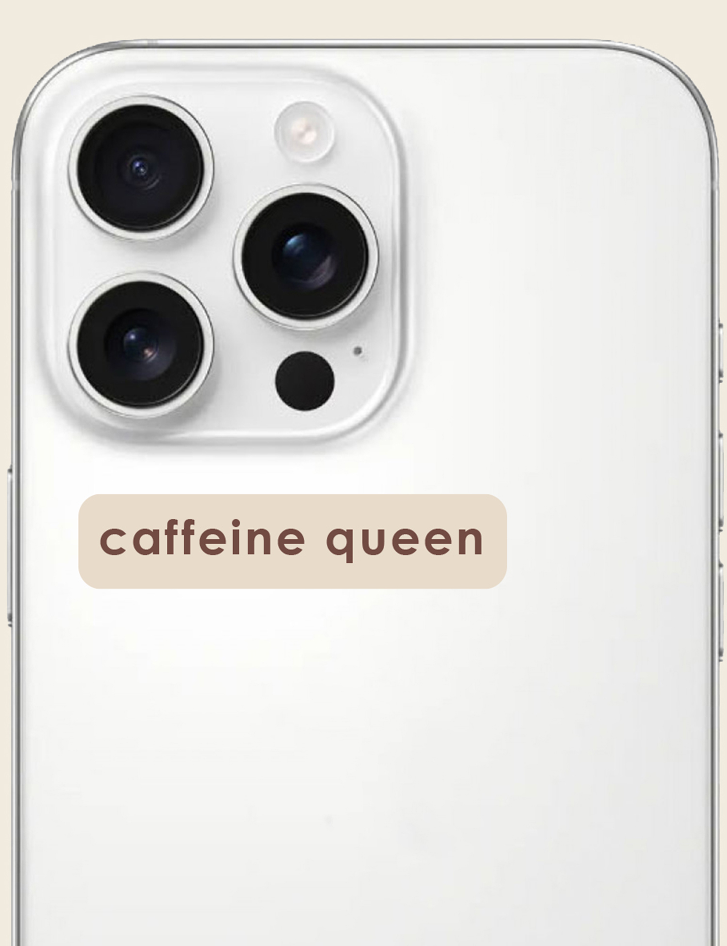 Картинка 3D-стікер "Caffeine queen"