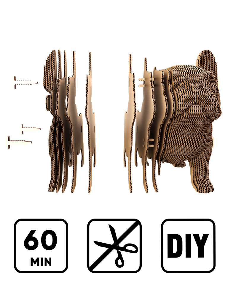 Картинка 3D-пазл BULLDOG PUPPY