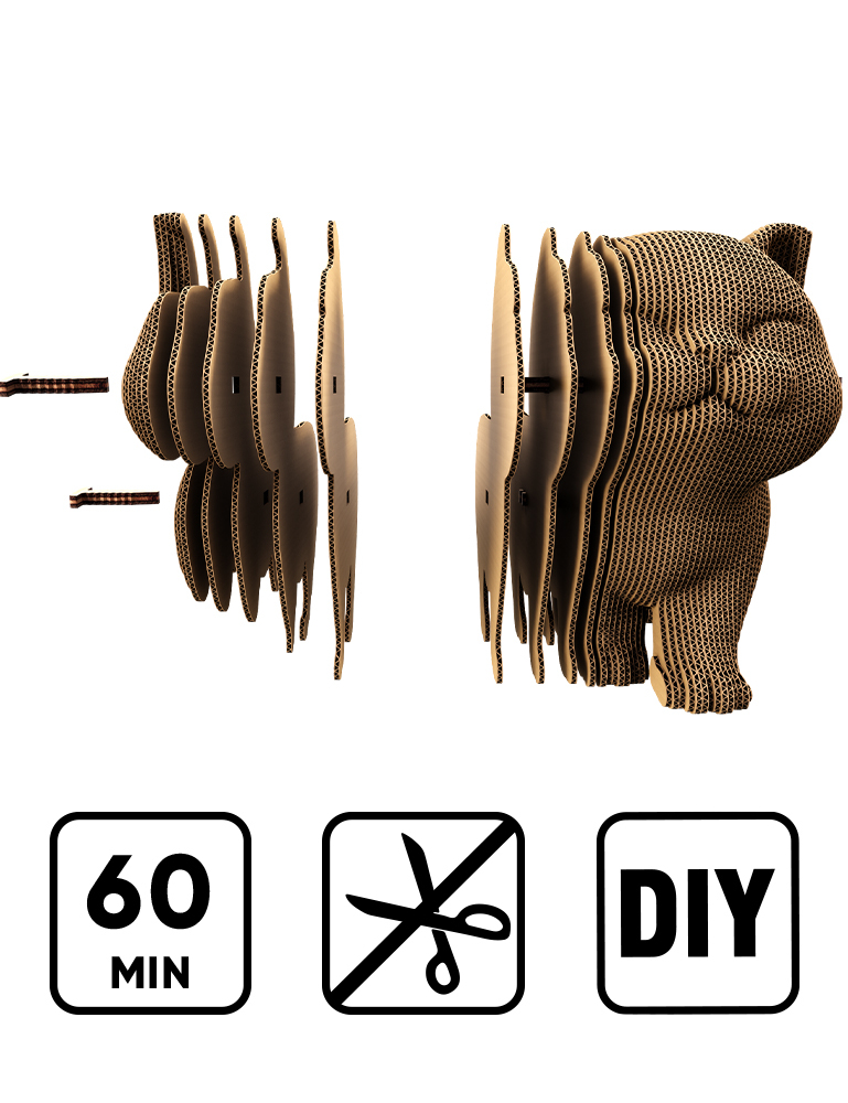 Картинка 3D-пазл WALKING KITTEN