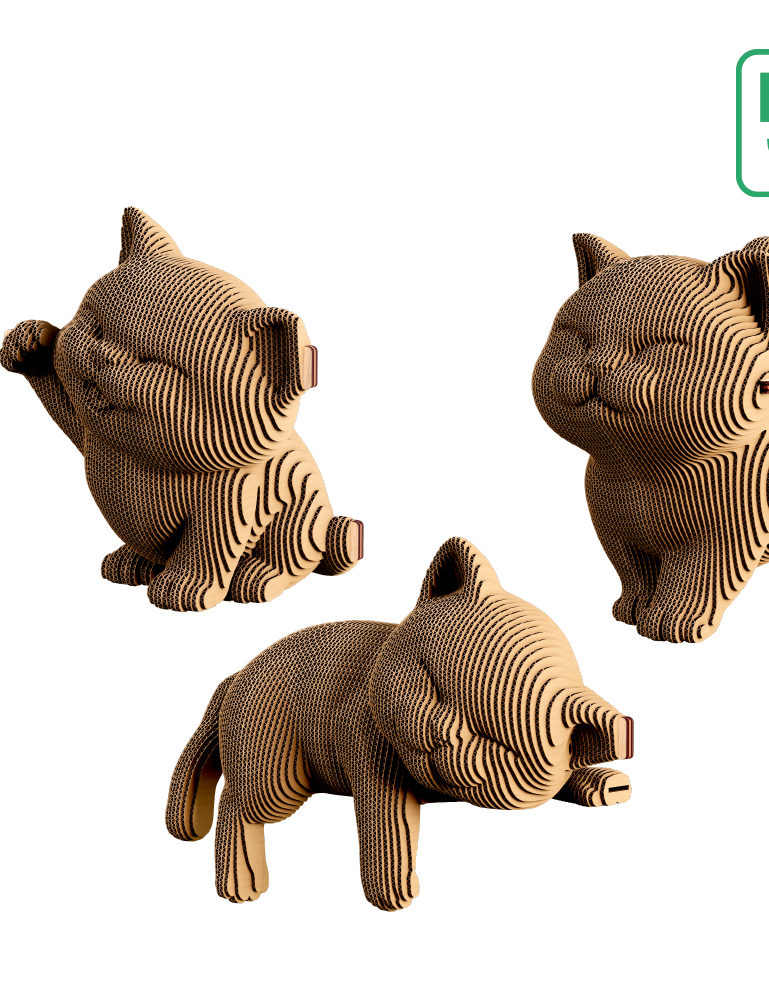 Картинка 3D-пазл KITTENS TRIO