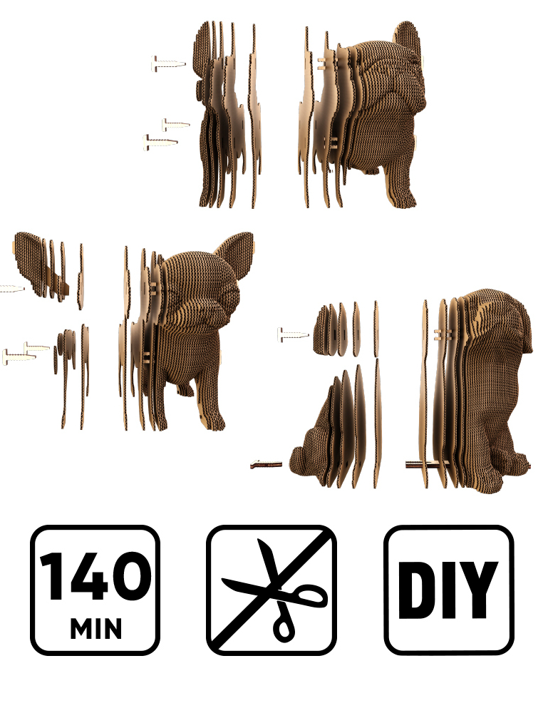 Картинка 3D-пазл PUPPIES TRIO