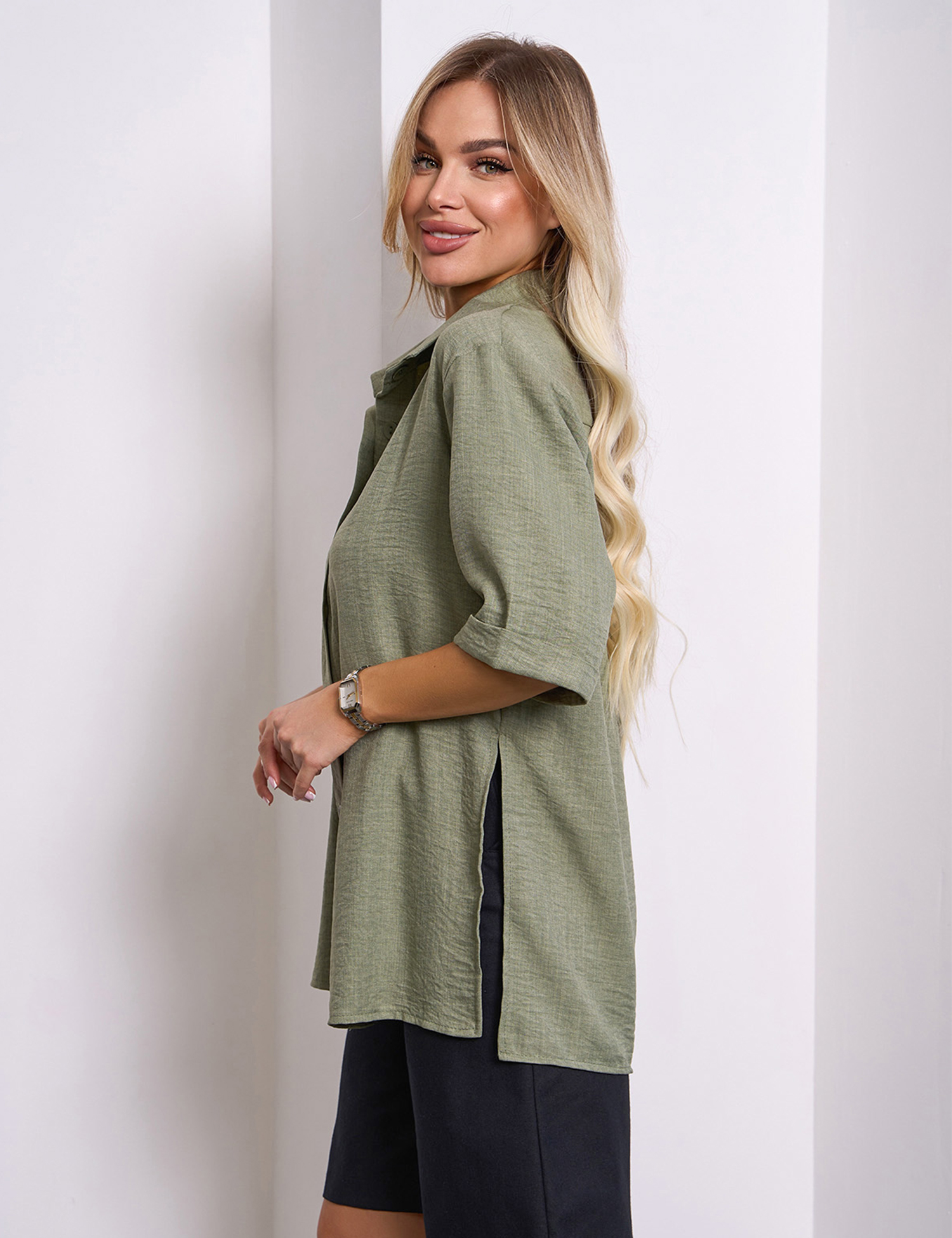 Картинка Сорочка світло-зелена 