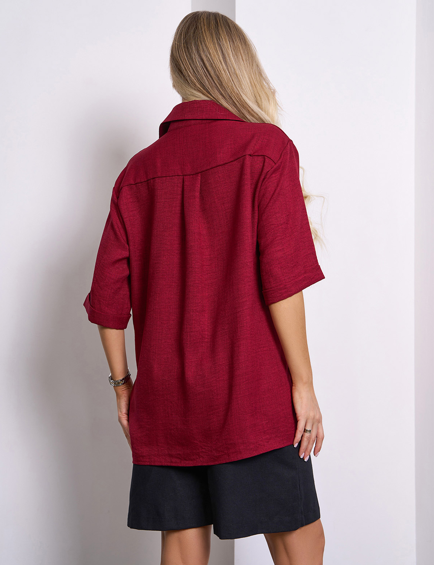 Картинка Сорочка бордова 