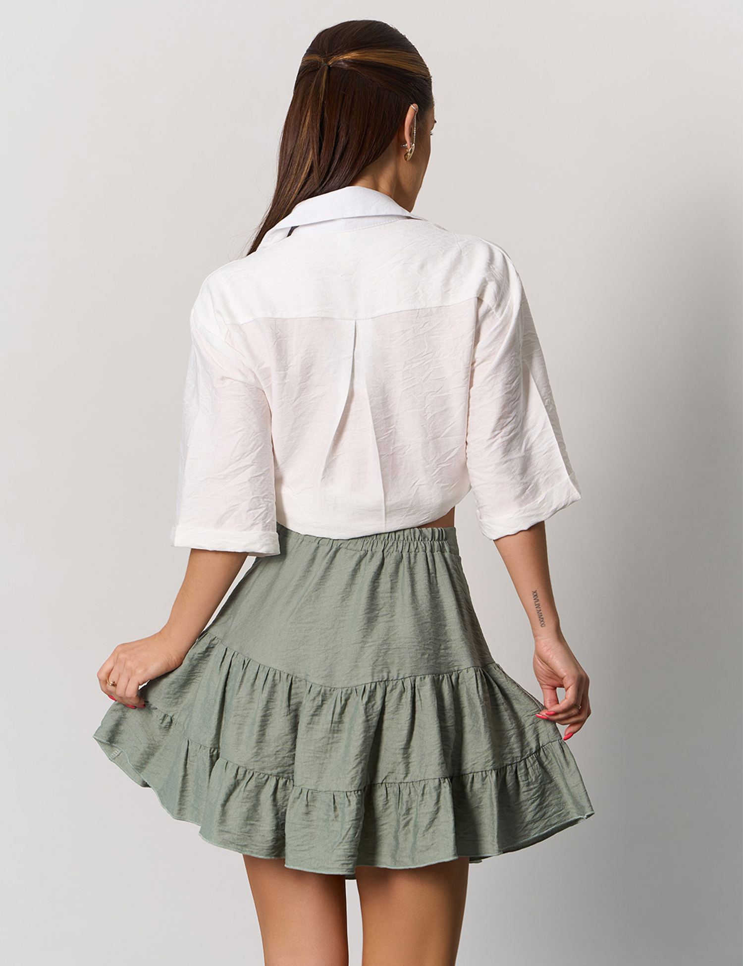 Картинка Спідниця міні світло-зелена 