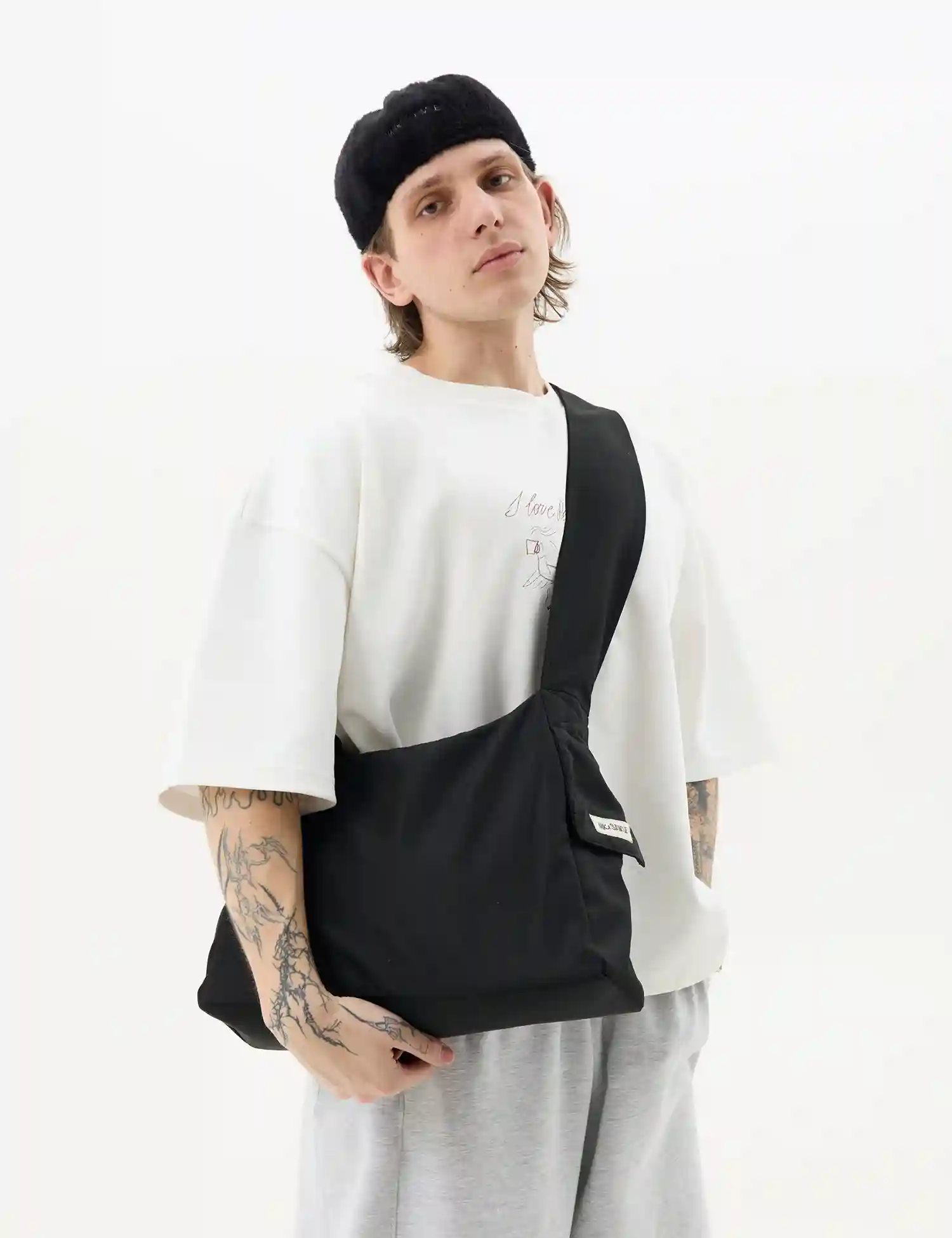 Картинка Шопер "Pocket boy" чорний 