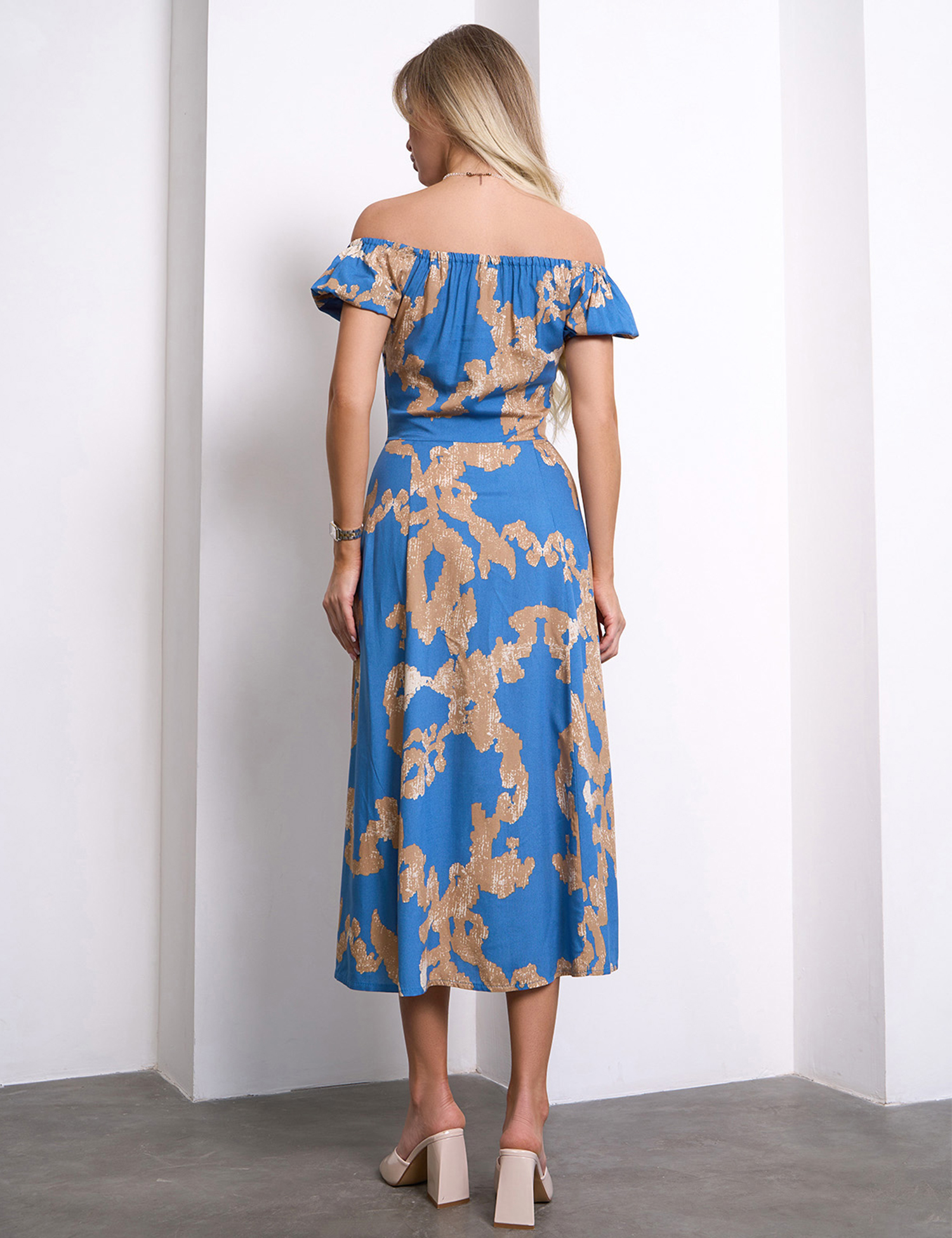 Картинка Сукня максі блаиктна з принтом 