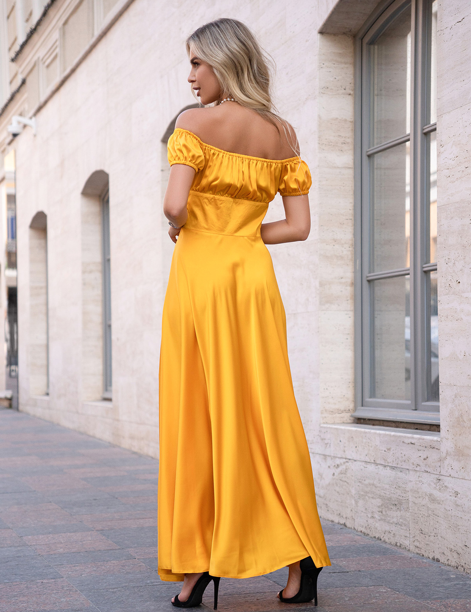 Картинка Сукня максі помаранчева 