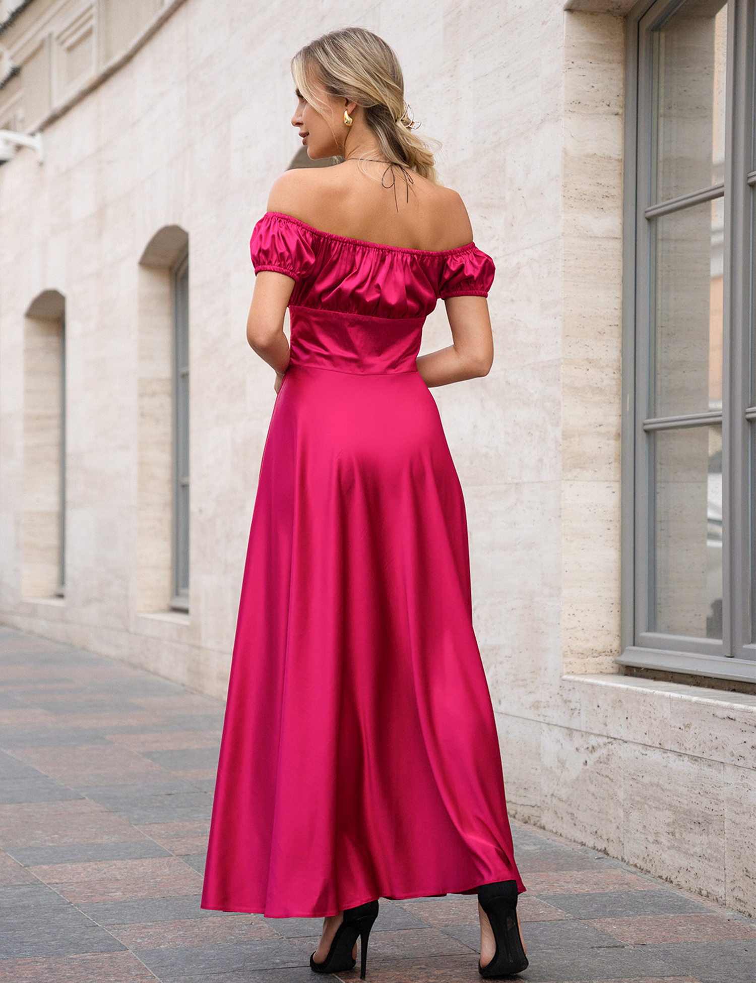 Картинка Сукня максі рожева 